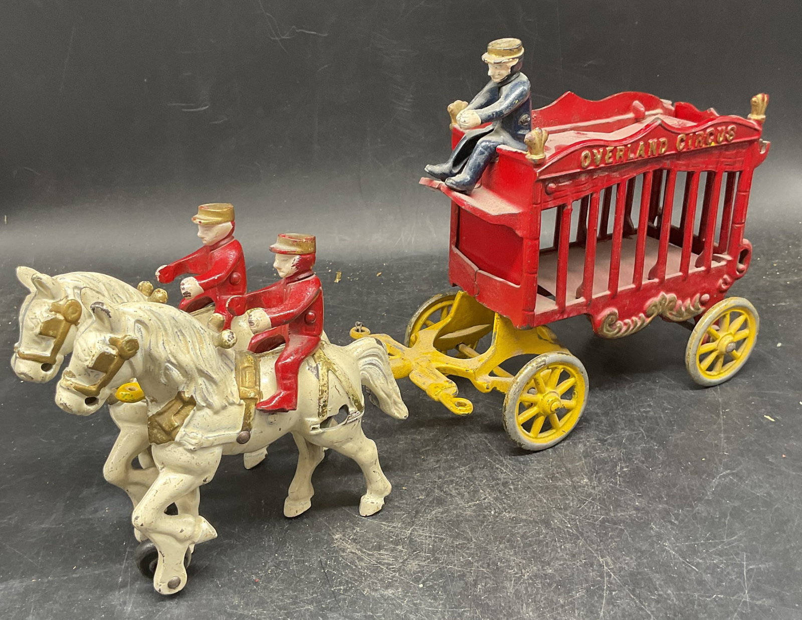 Vtg Kenton Iron Overland Circus Wagon Toy (1 of 9)