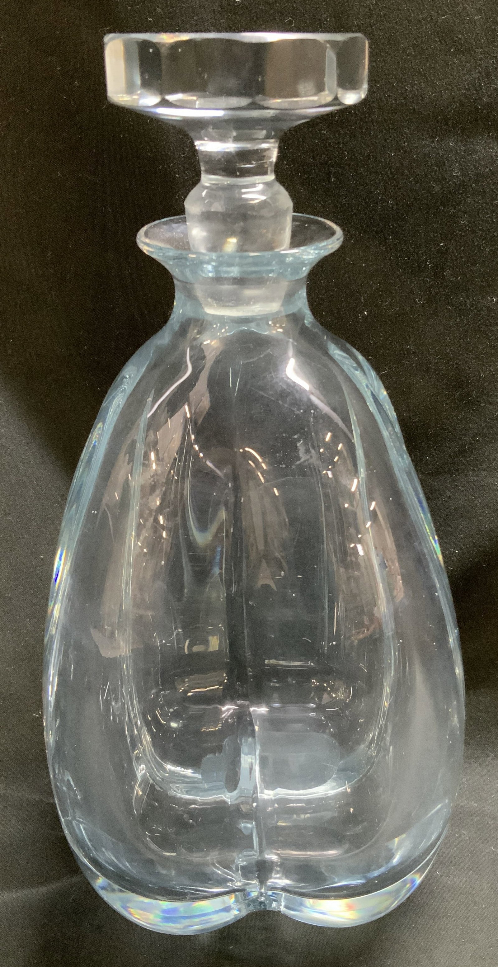 Vtg Stromberg Ice Blue Crystal Decanter (1 of 7)