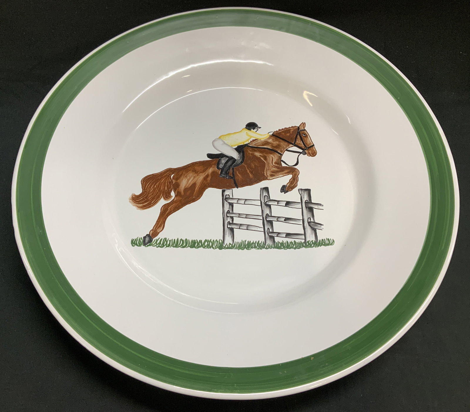Casafina HndPainted Horse Platter PORTUGAL 17.5in (1 of 6)