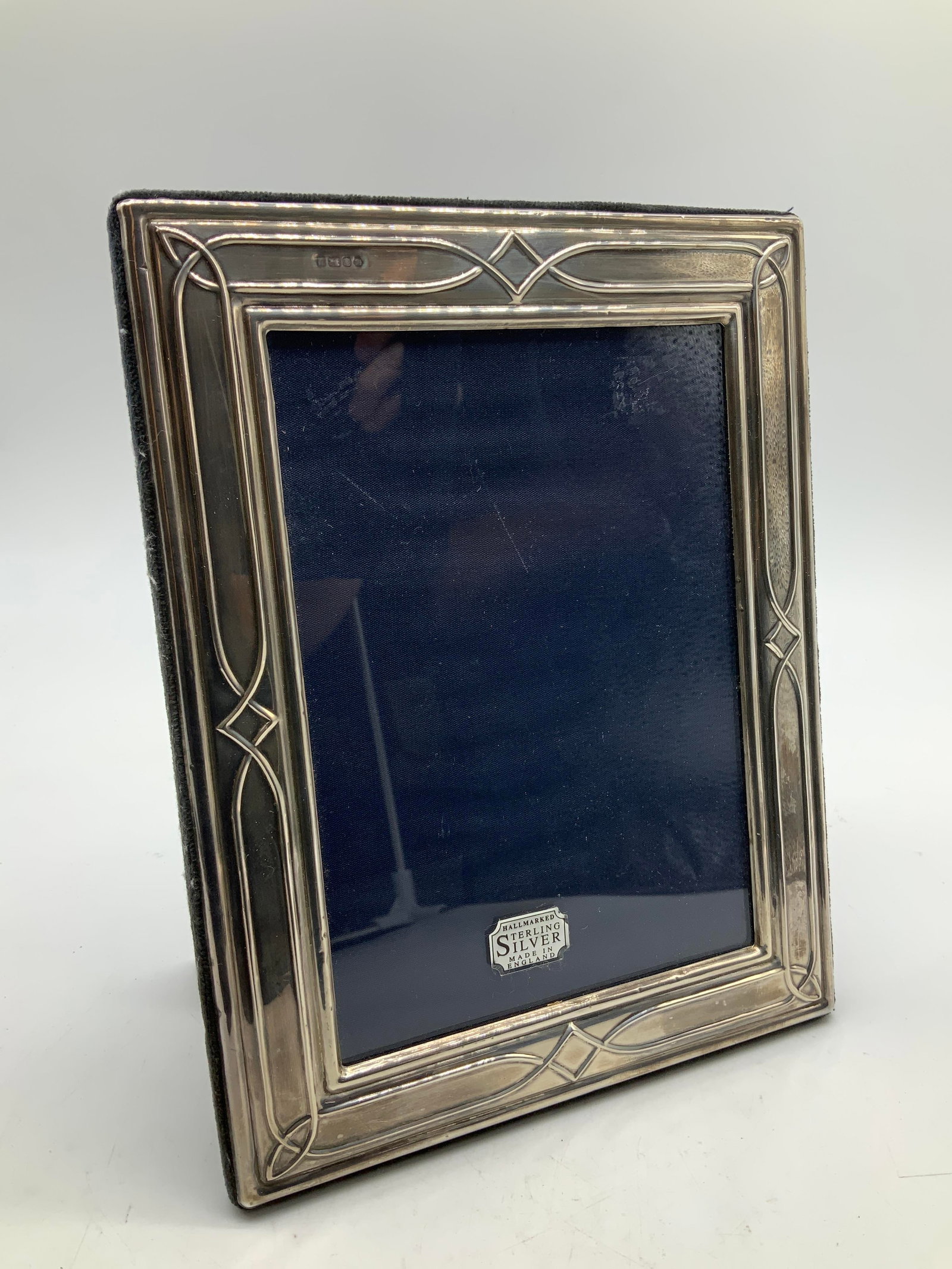 Vtg Sterling Silver Rectangular Frame ENGLAND - 2