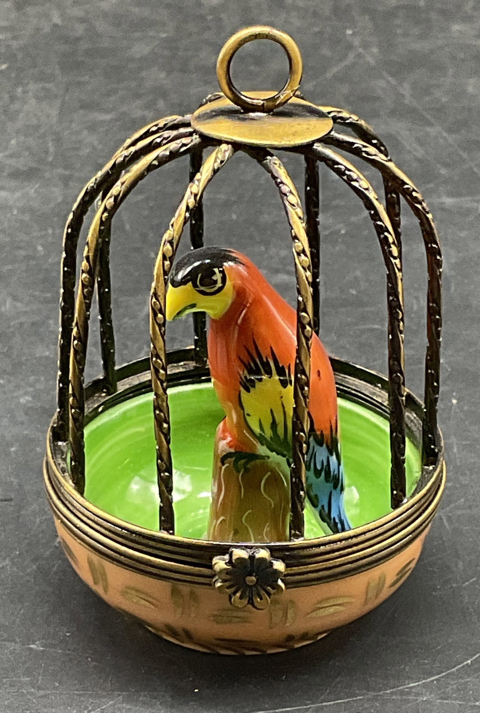 Eximious Limoges Porc Birdcage Trinket Box (1 of 6)