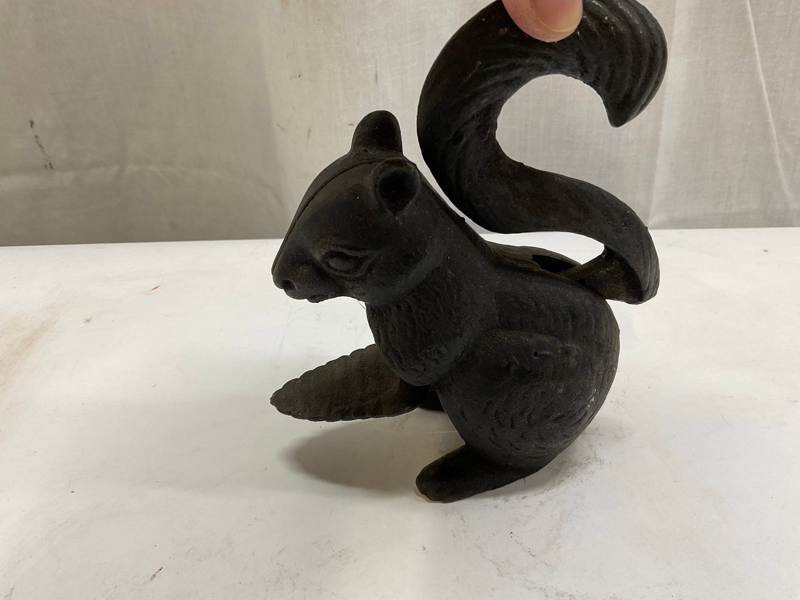 Black Cast-Iron Squirrel Nutcracker - 5