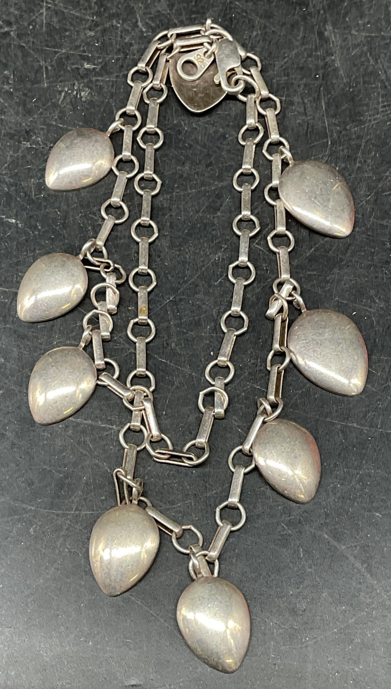 Signed WJ Sterling Silver Pendant Necklace (1 of 6)