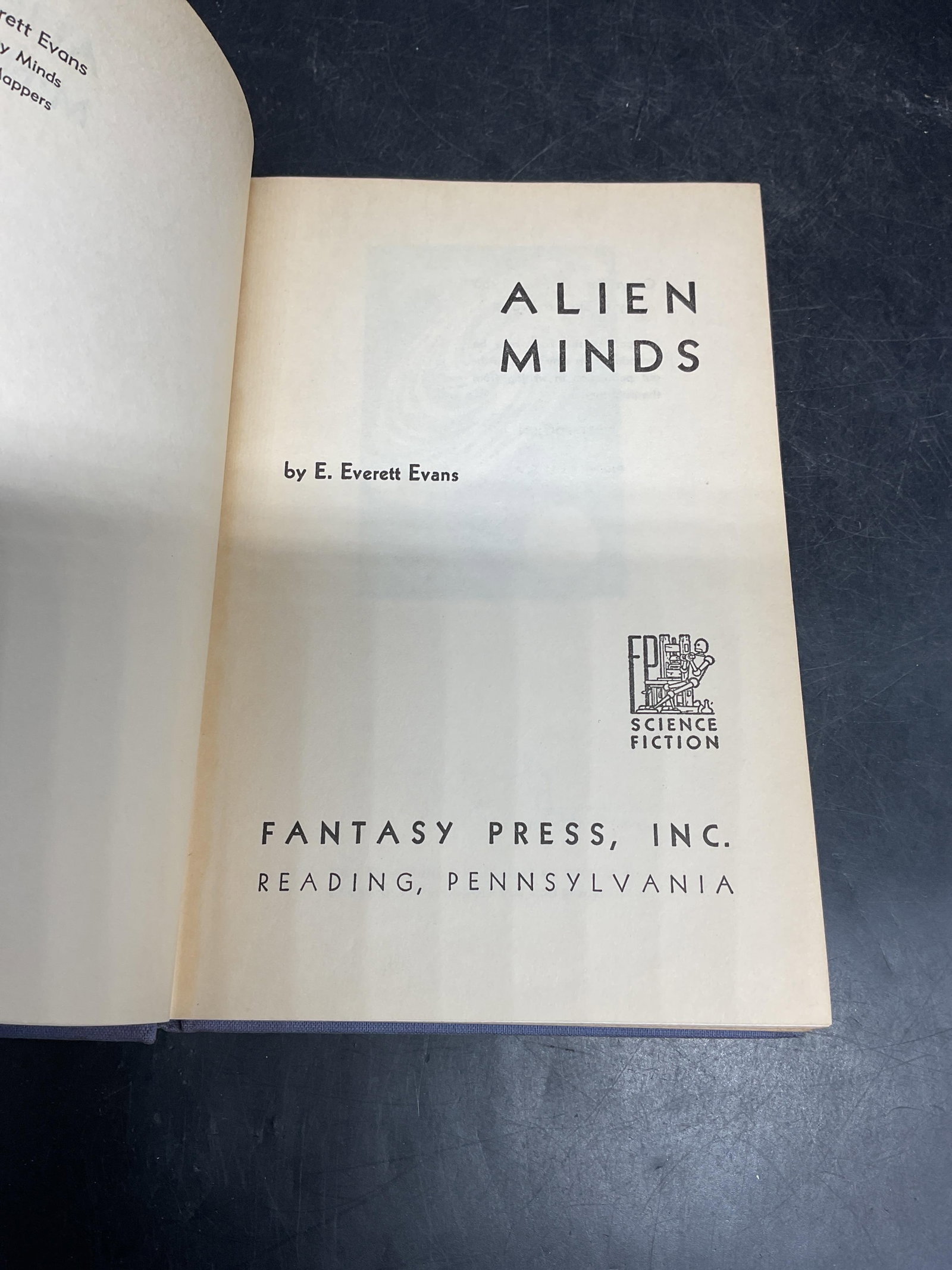 Signed E Everett Evans Alien Minds 1955 1st Ed - 5