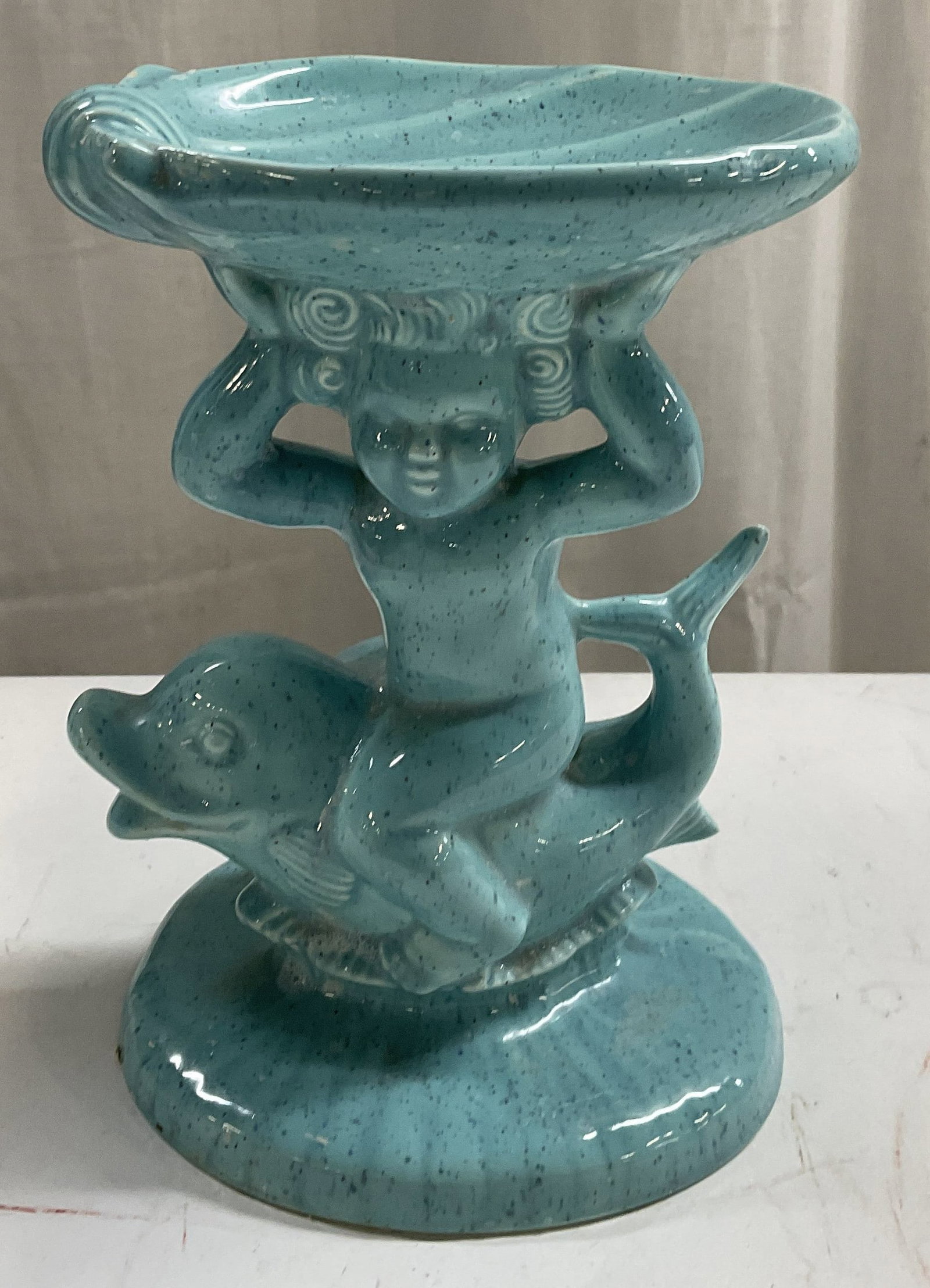 MCM Holland Mold Cherub Riding Dolphin Soap Dish (1 of 9)