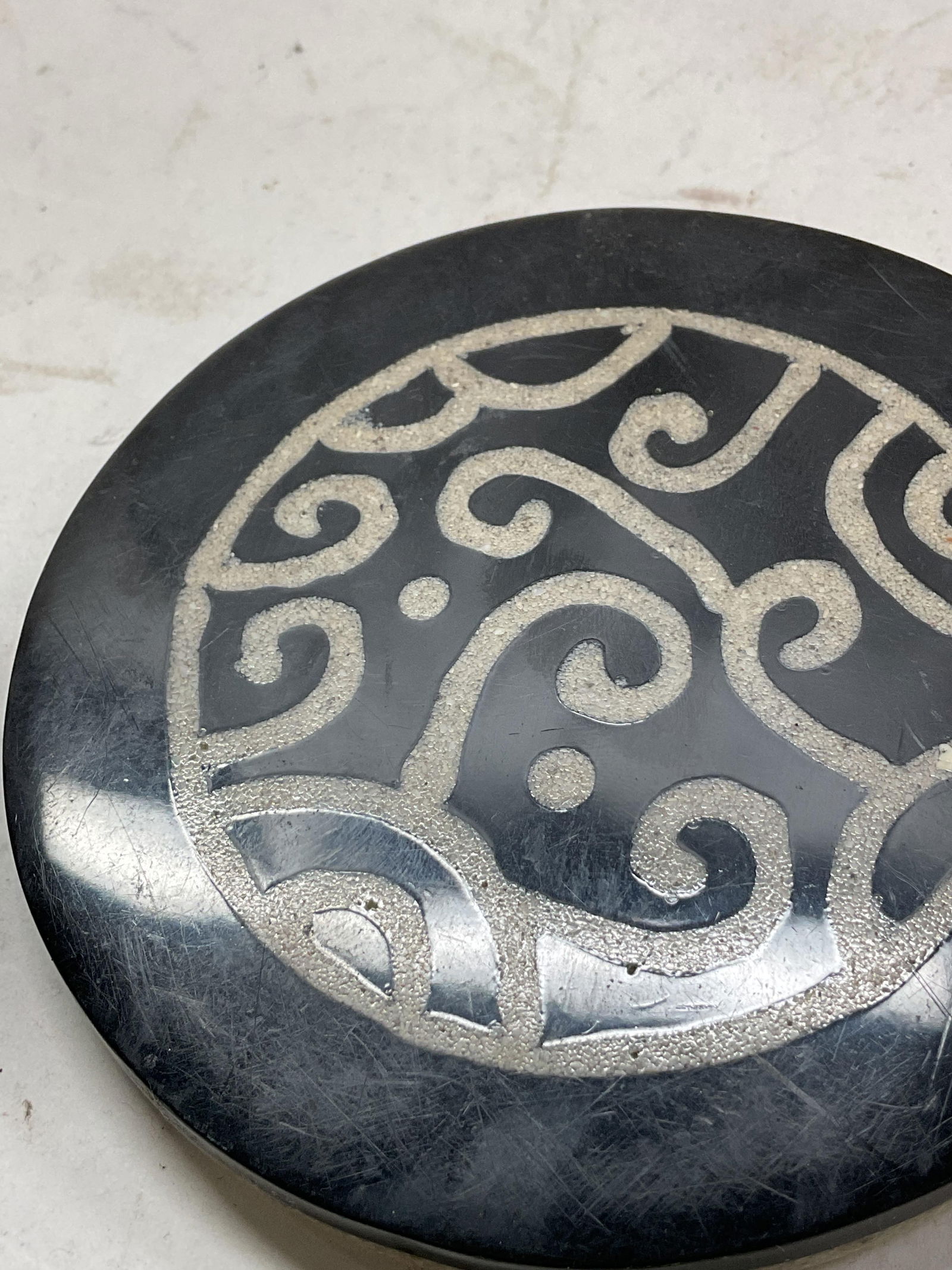 Set 4 Abstract Ceramic Coasters - 10