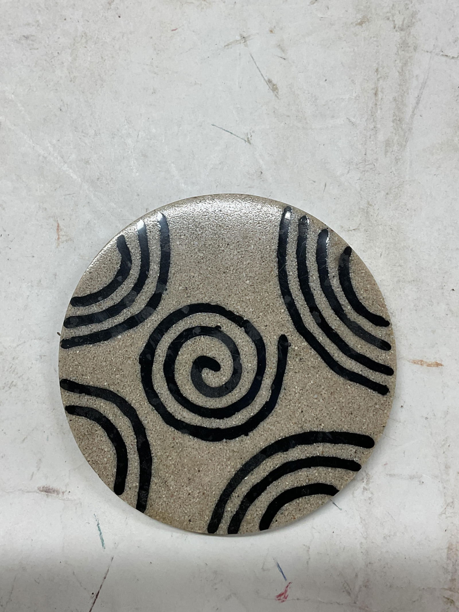 Set 4 Abstract Ceramic Coasters - 2