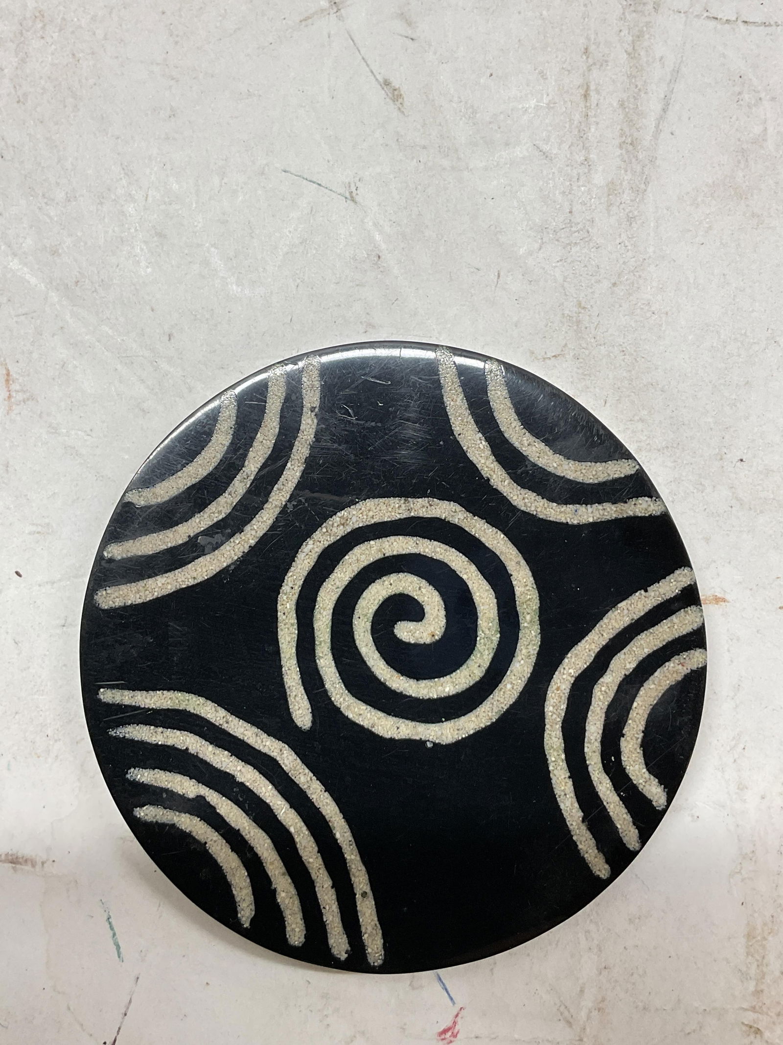 Set 4 Abstract Ceramic Coasters - 3