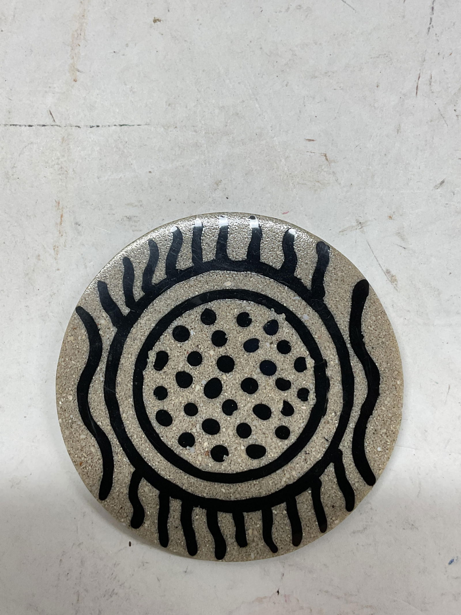 Set 4 Abstract Ceramic Coasters - 4