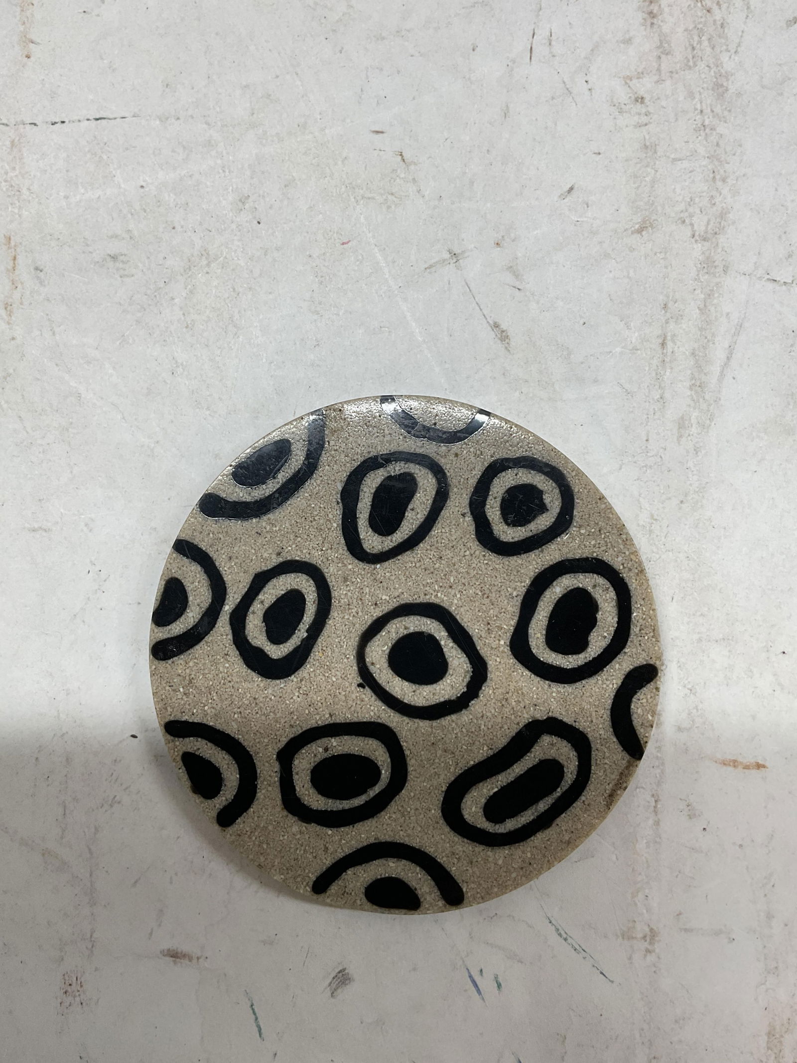 Set 4 Abstract Ceramic Coasters - 6