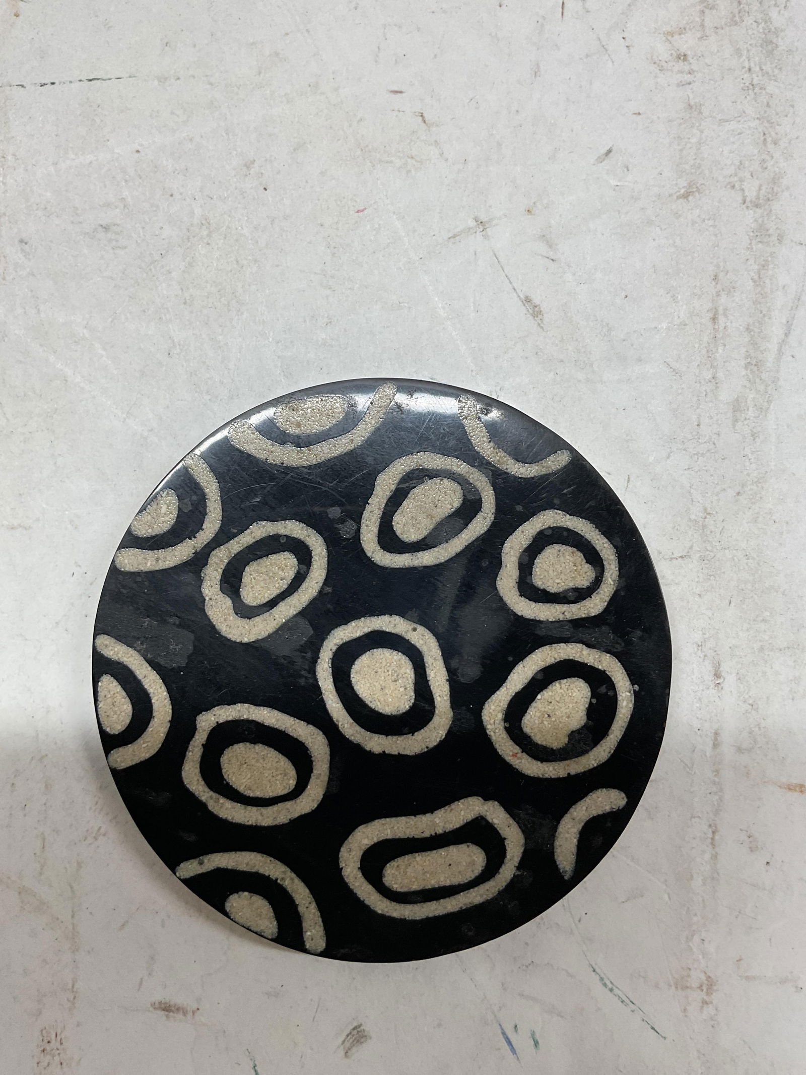 Set 4 Abstract Ceramic Coasters - 7