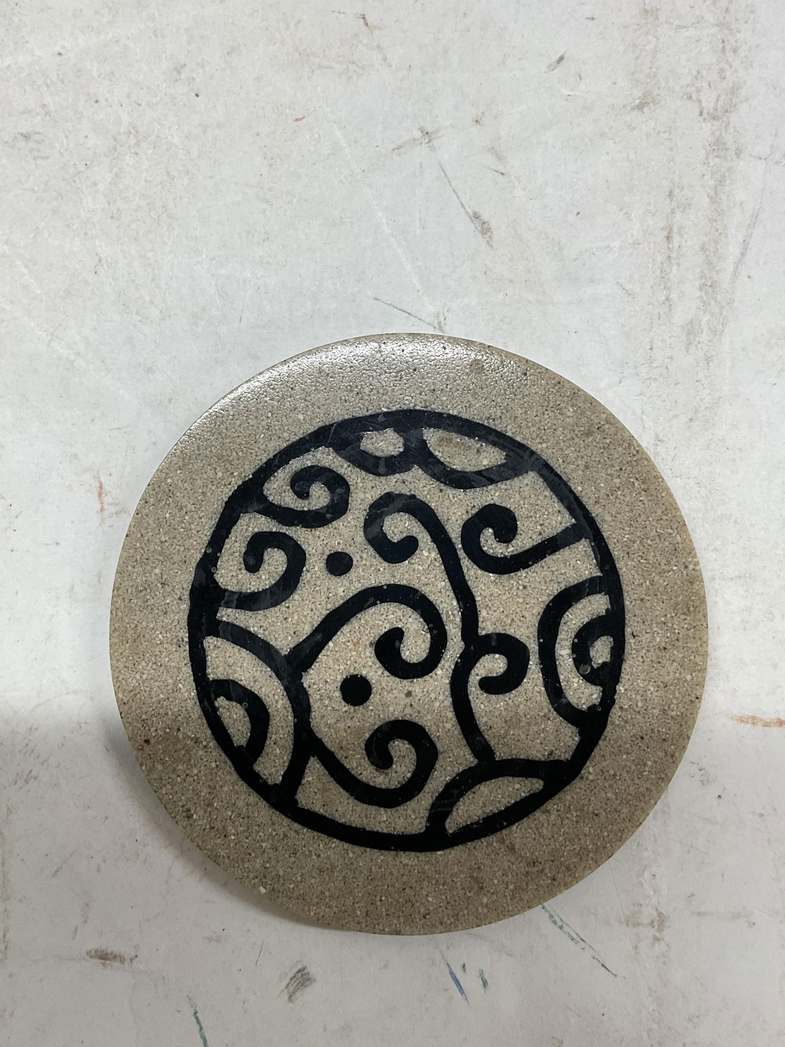 Set 4 Abstract Ceramic Coasters - 8