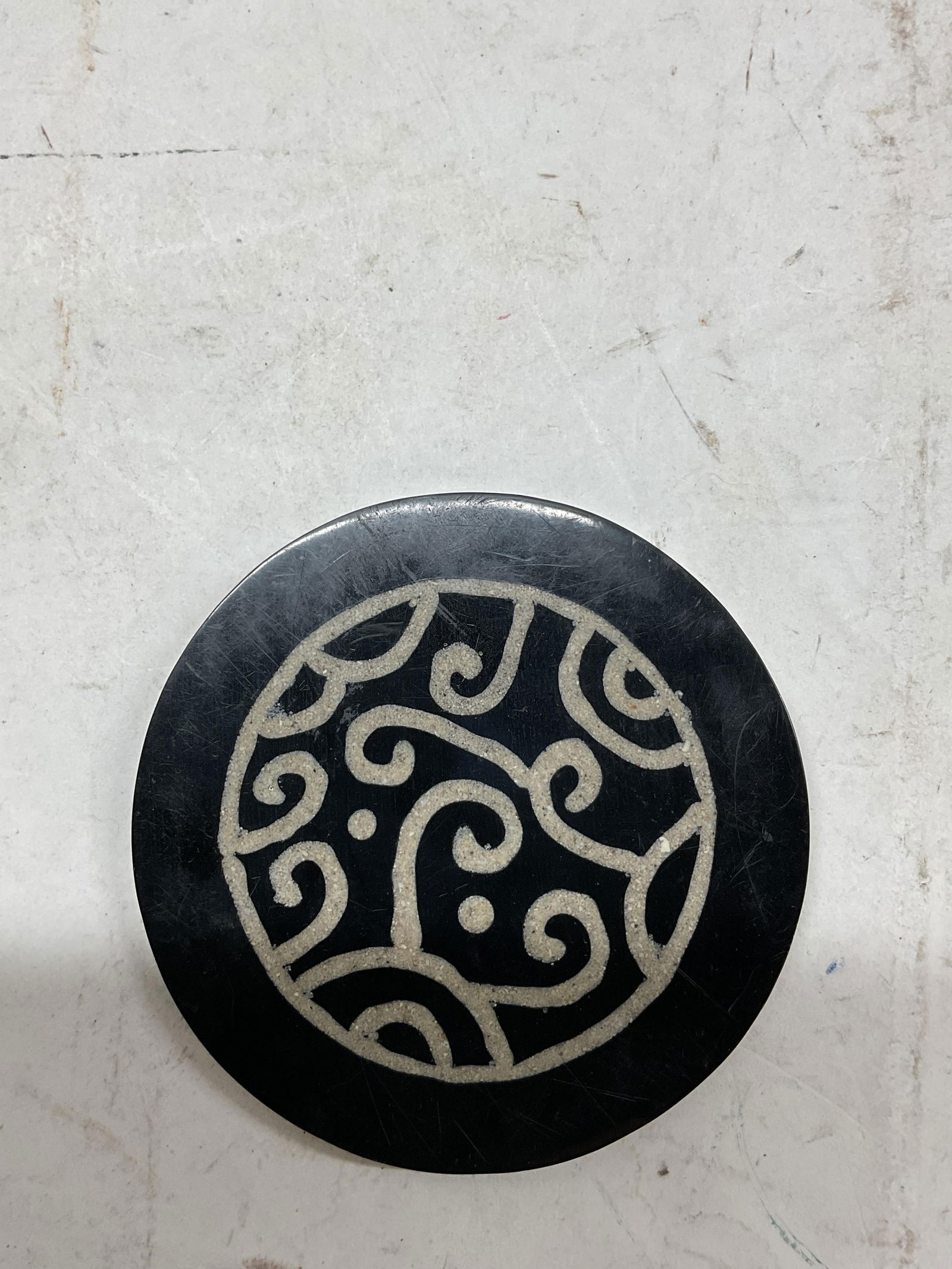 Set 4 Abstract Ceramic Coasters - 9