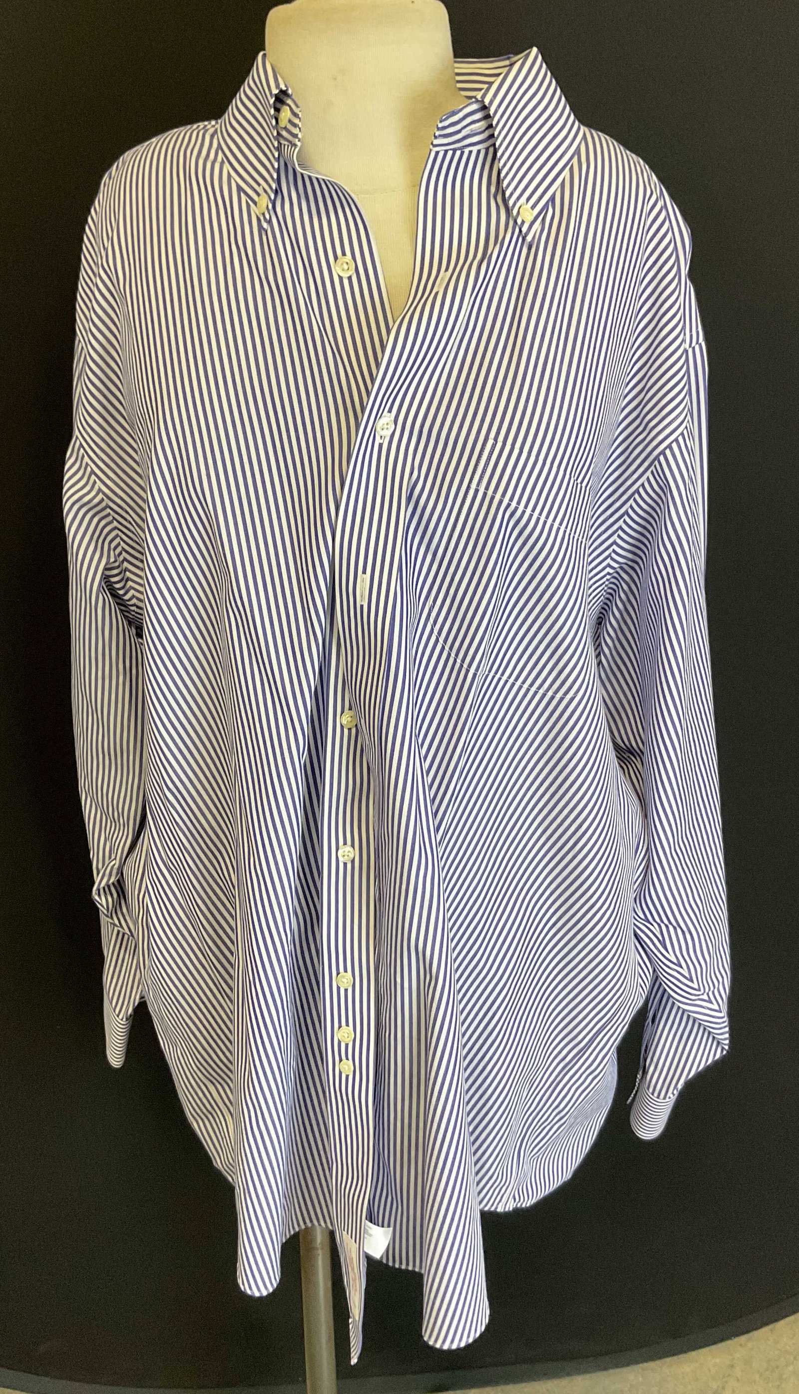 Brooks Brothers Blue & White Striped Button Down (1 of 8)