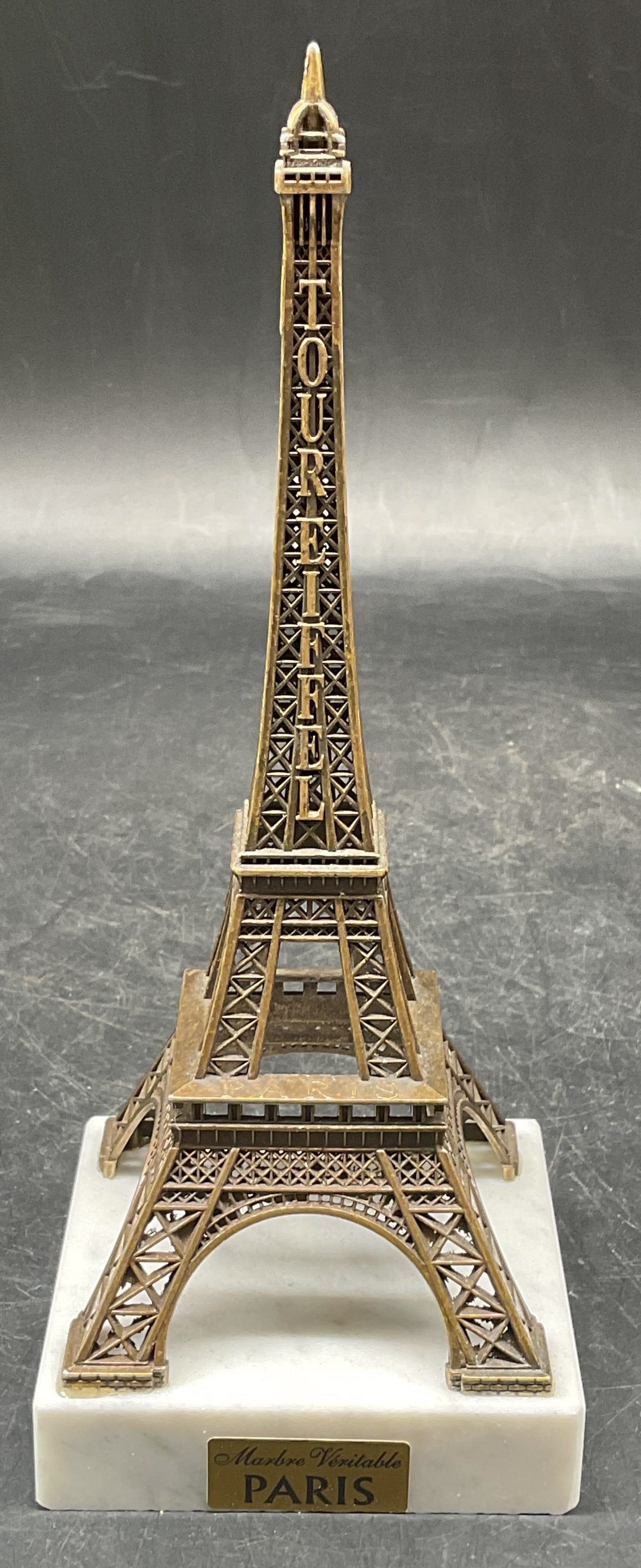 Eiffel Towel Brass & Marble Souvenir Figurine (1 of 6)