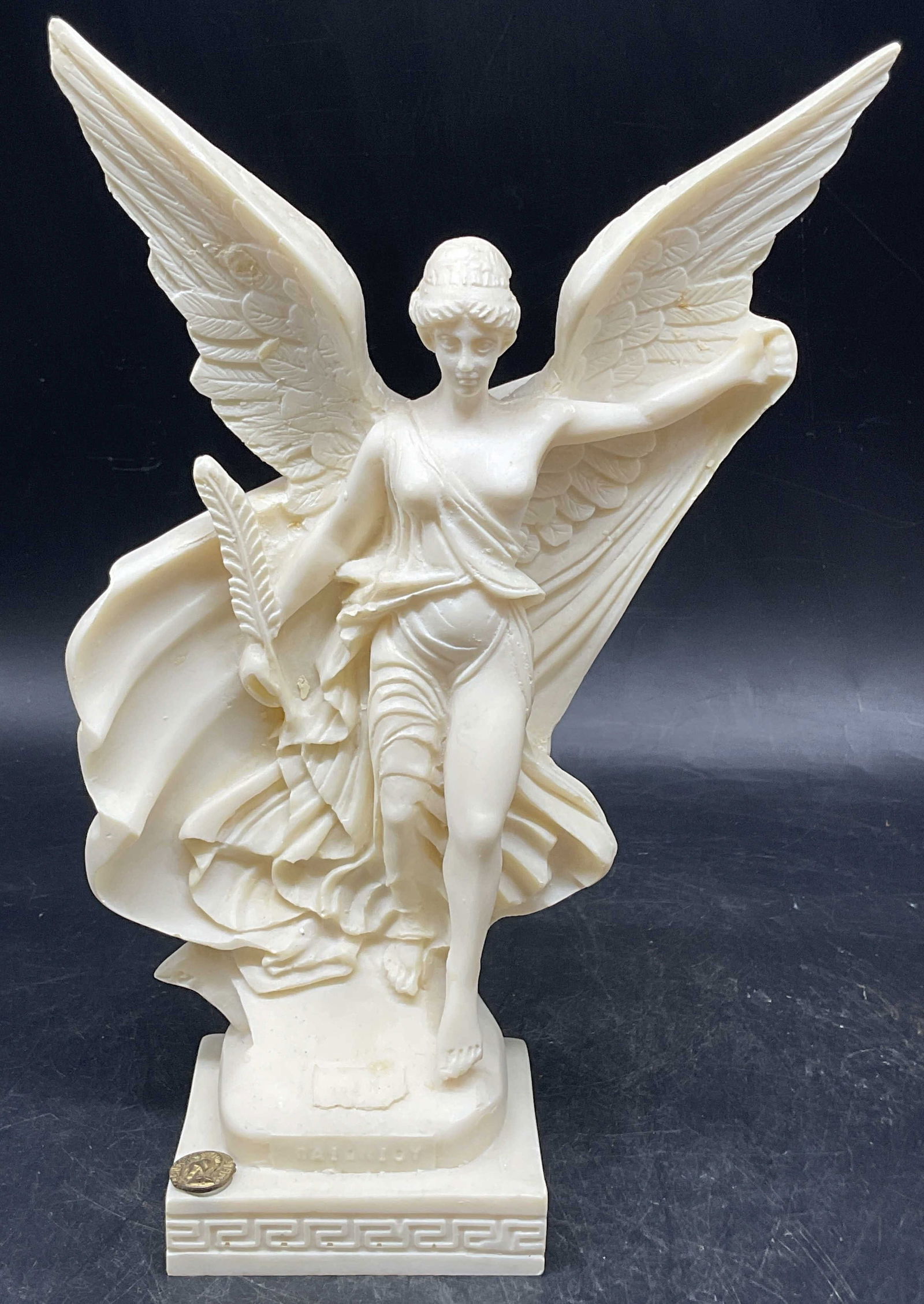 Carved Nike Goddess Alabaster Statue, Greece (1 of 6)