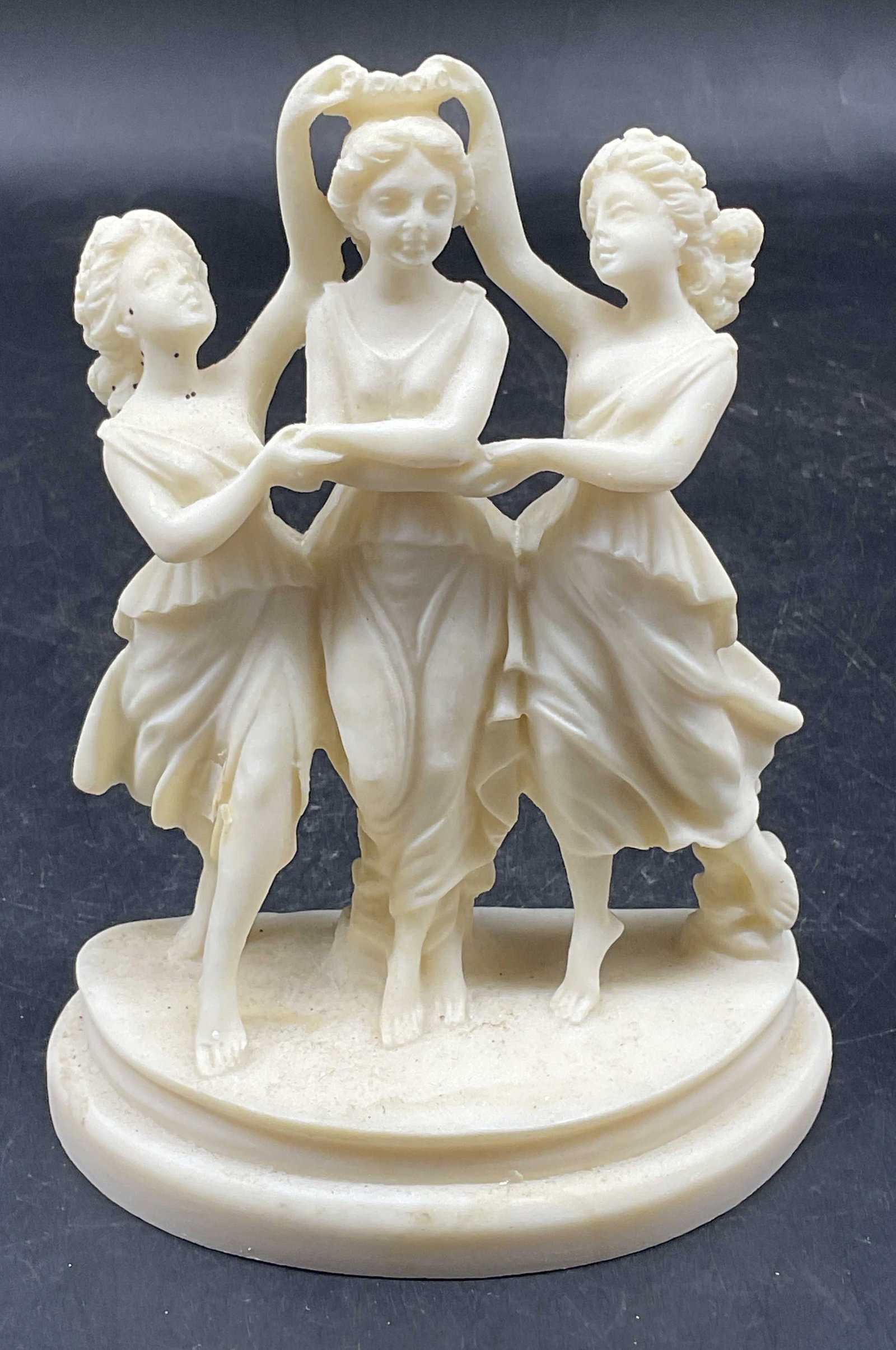 Carved Alabaster Three Graces Statue, Greece (1 of 6)