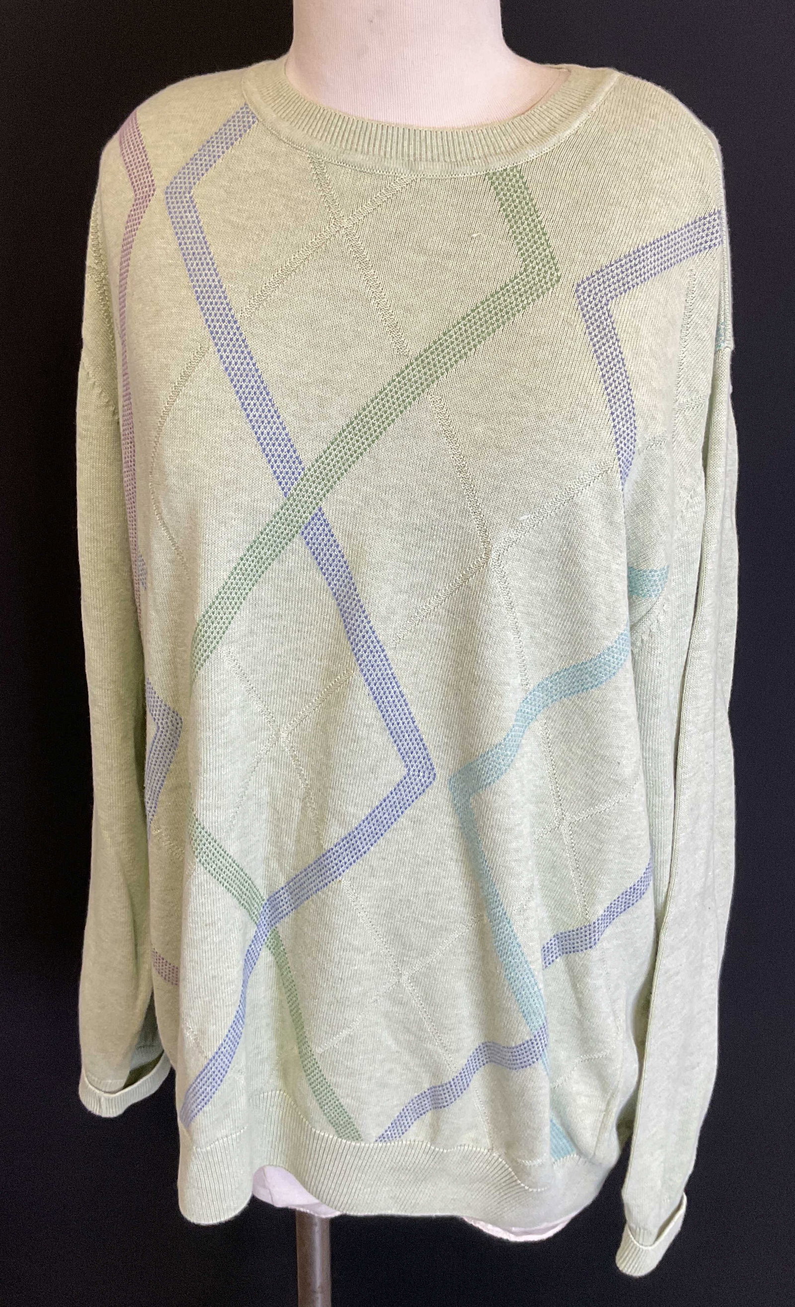 Alex Cannon Green Geometric Sweater India (1 of 8)