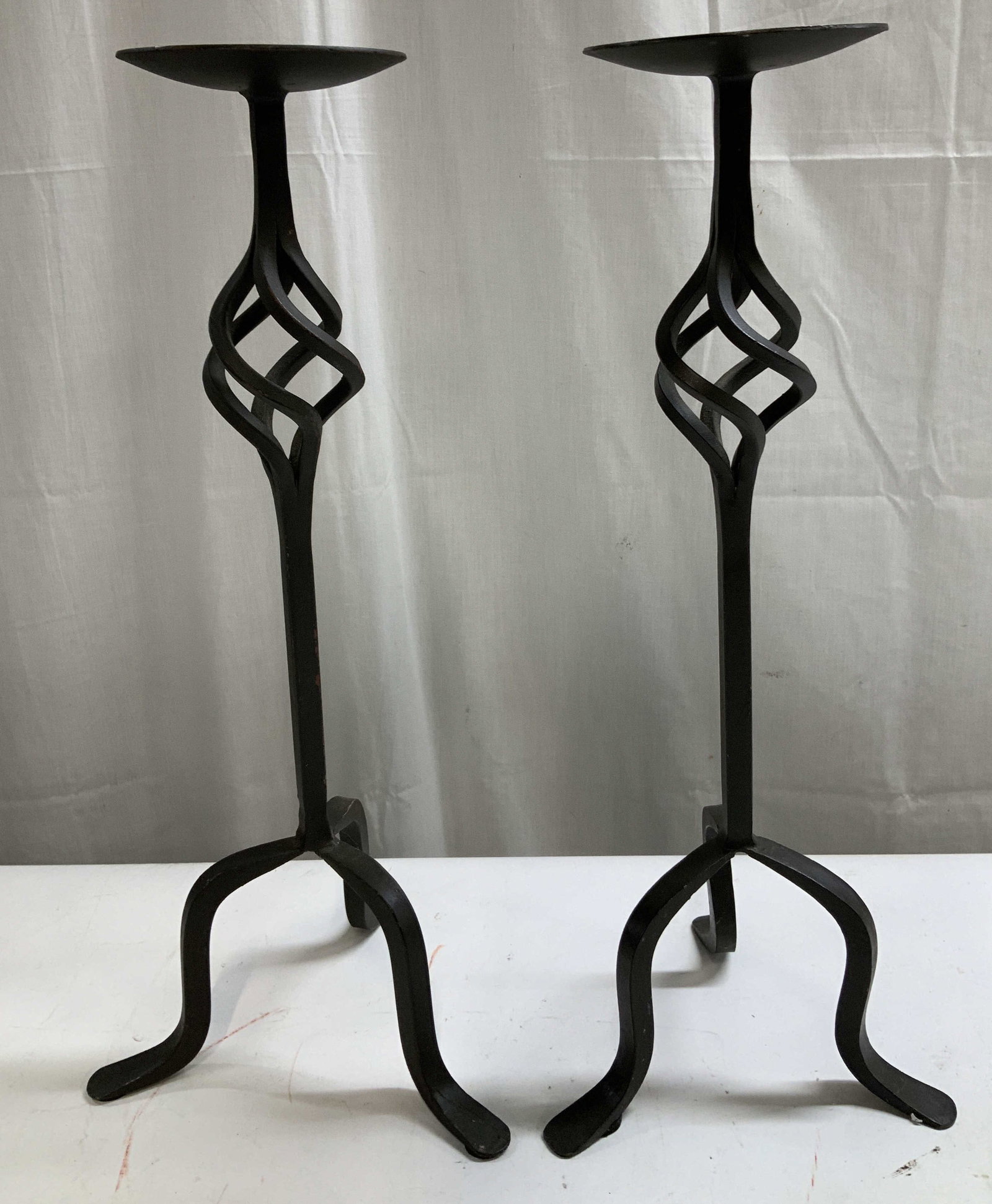 Pair Pier 1 Imports Wrought Iron Candle Holders (1 of 6)