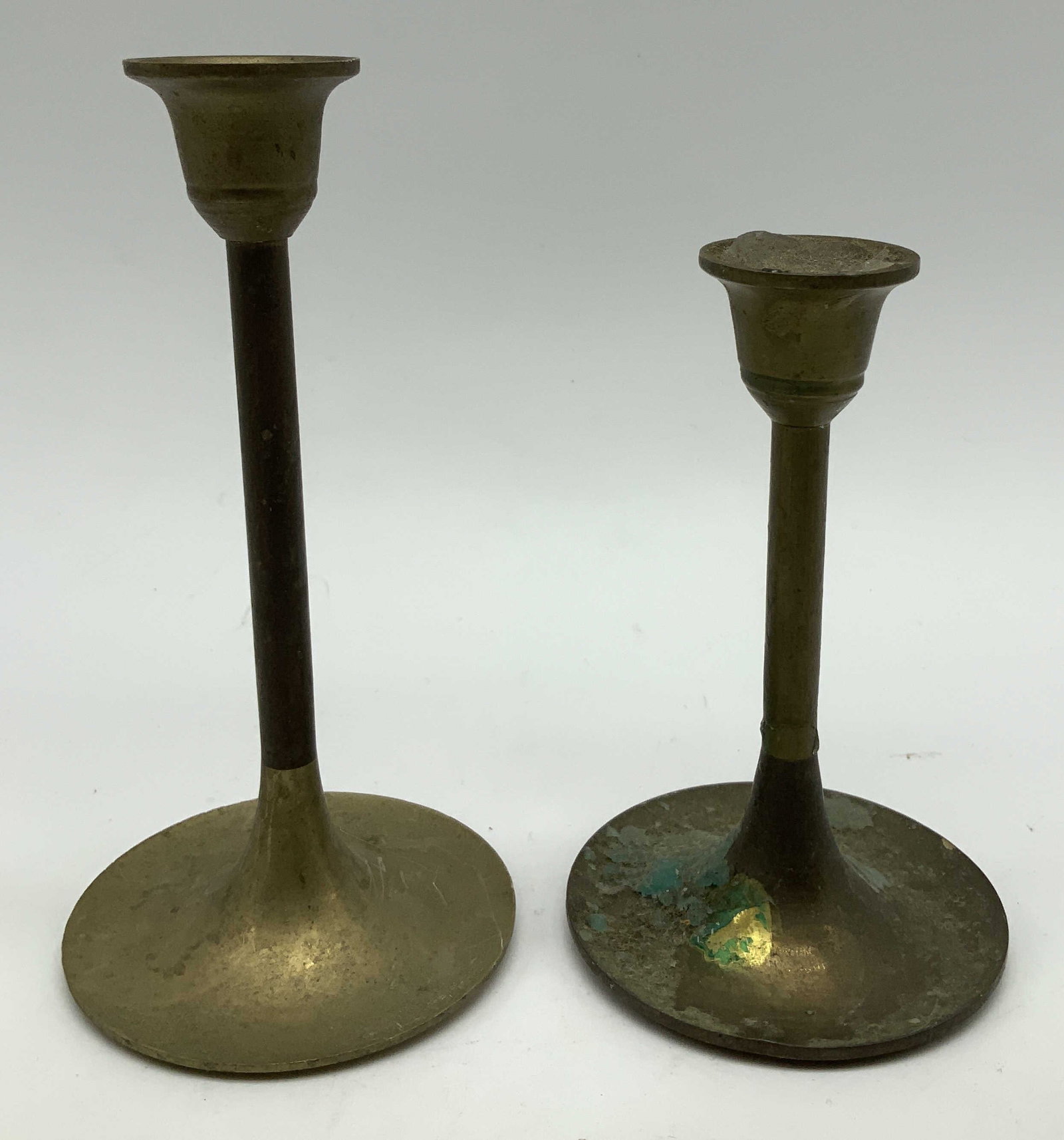 Pair Vtg Interpur Brass Candlestick Holders (1 of 6)