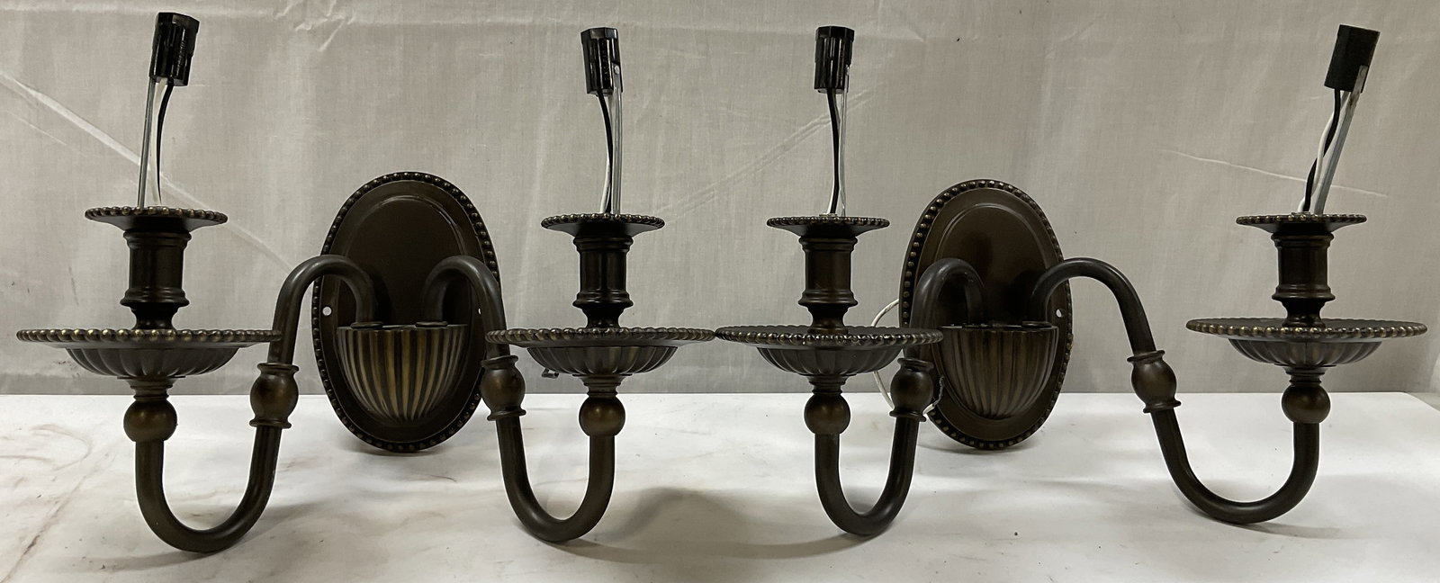 2 VTG Hinkley Lighting Double Armed Wall Sconces (1 of 7)