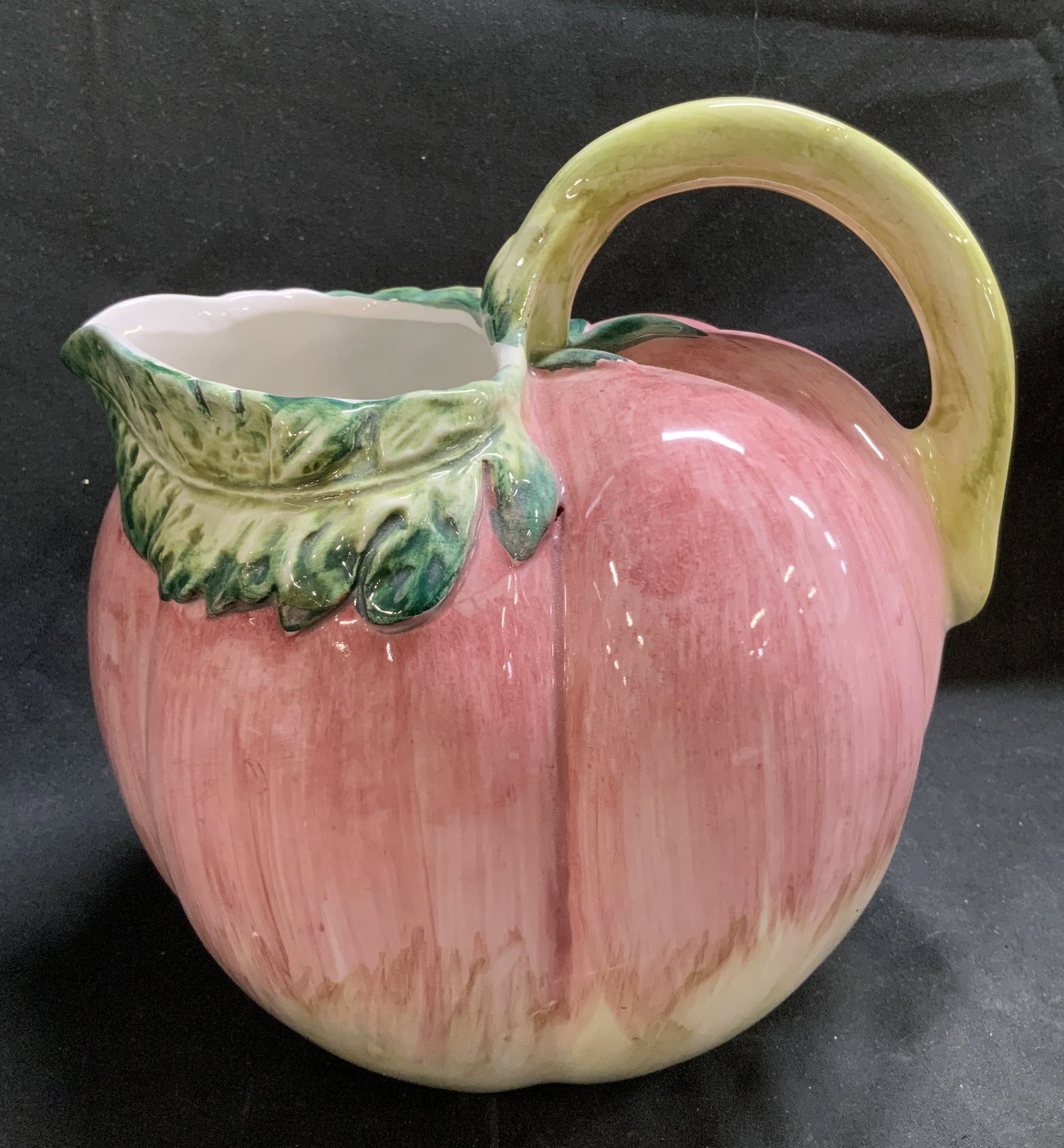 Vtg Ceramic Tomato Pitcher ITALY (1 of 6)