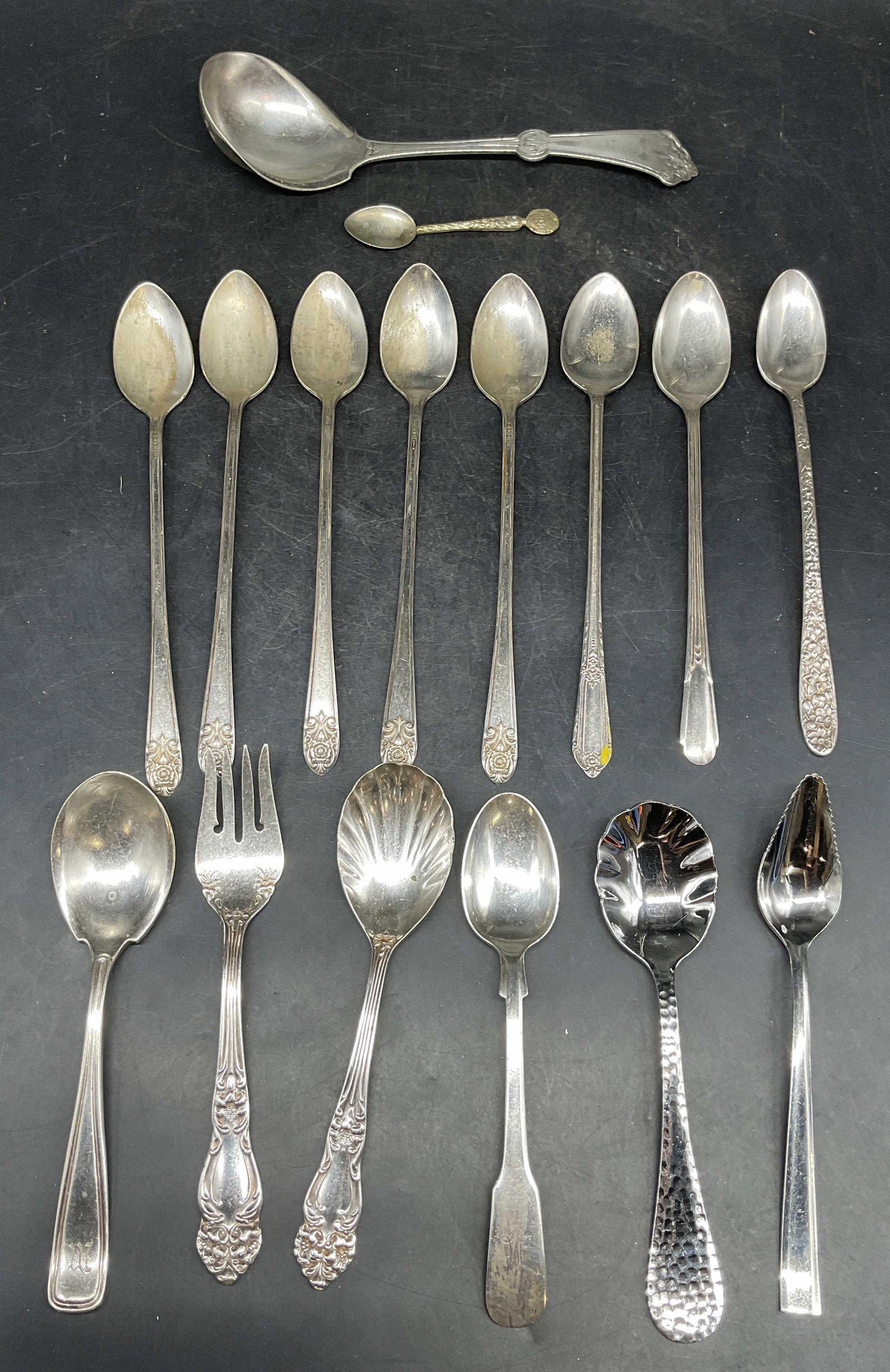 Lot 16 Assorted Vtg Silver Plated Flatware (1 of 12)