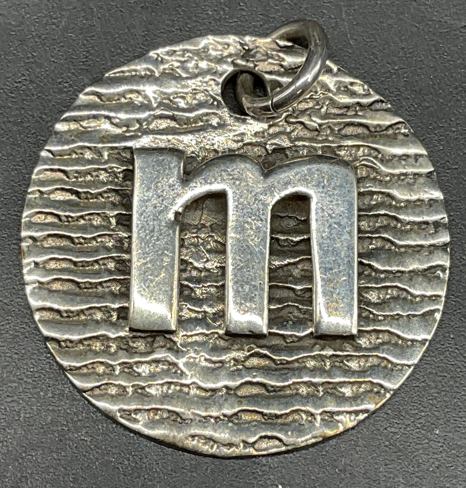 Sterling Silver M Pendant, Mexico (1 of 6)