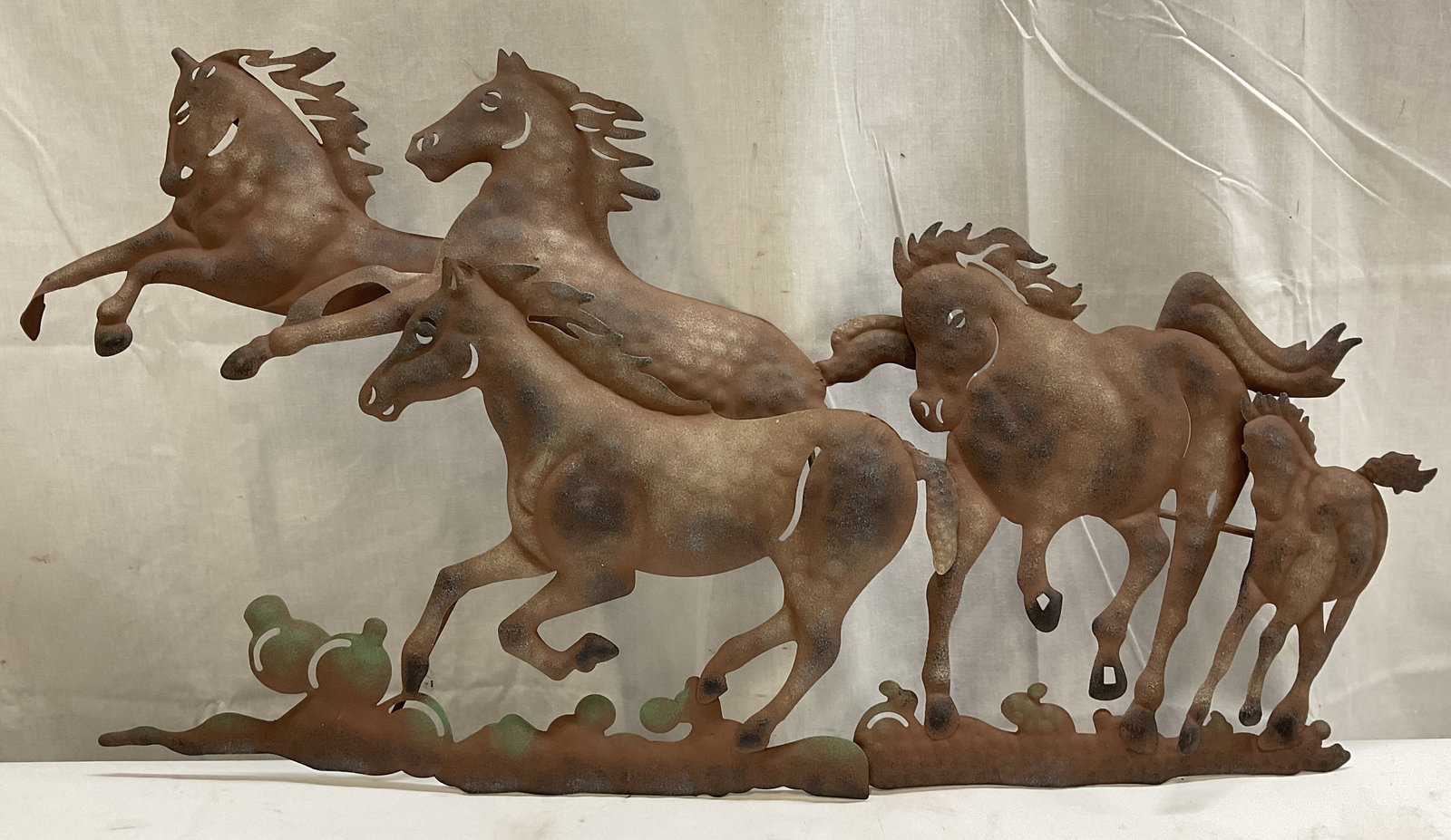 Galloping Horses Metal Wall Art (1 of 8)