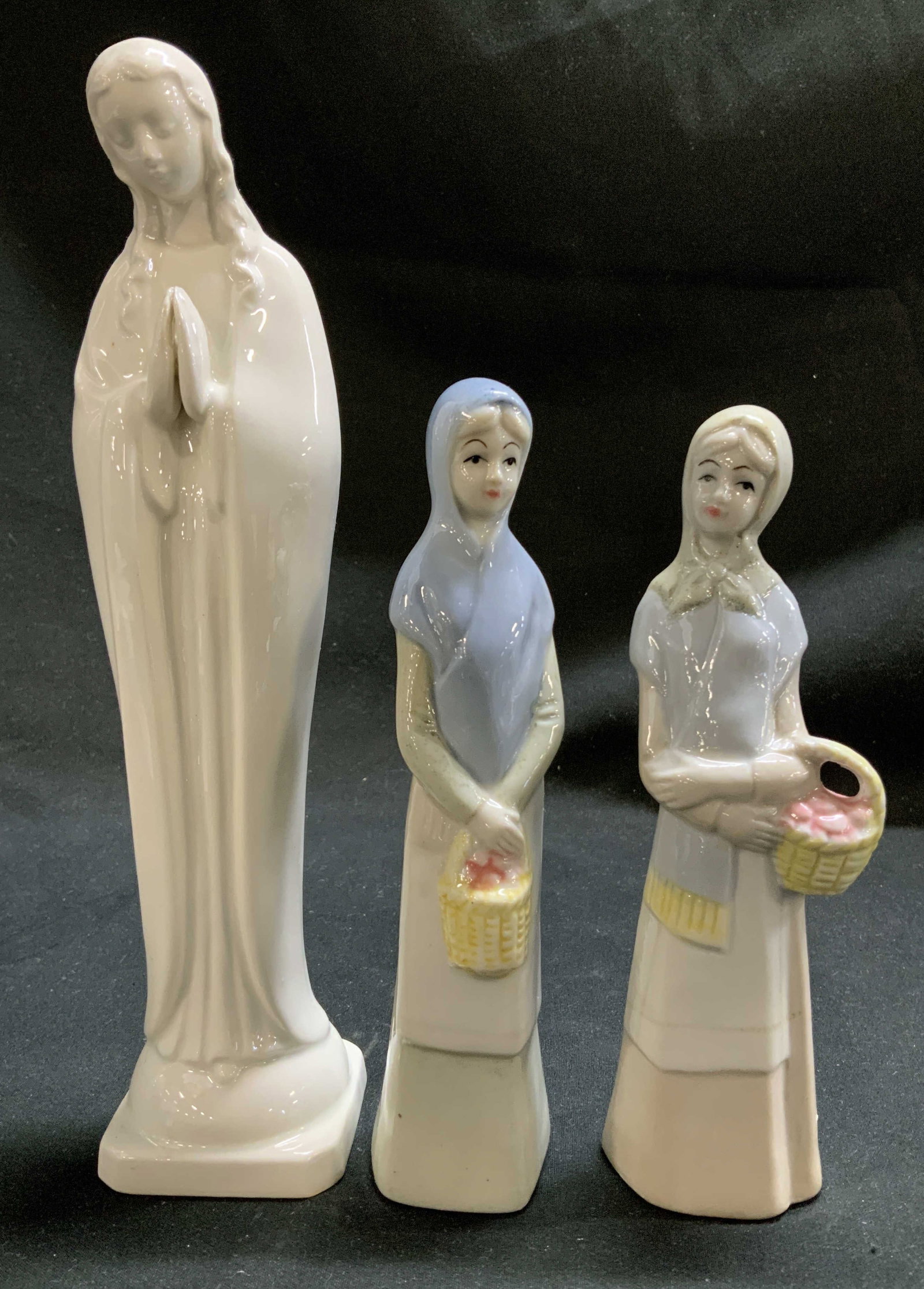 Lot 3 Vtg Praying Madonna & Female Figs W GERMANY (1 of 8)