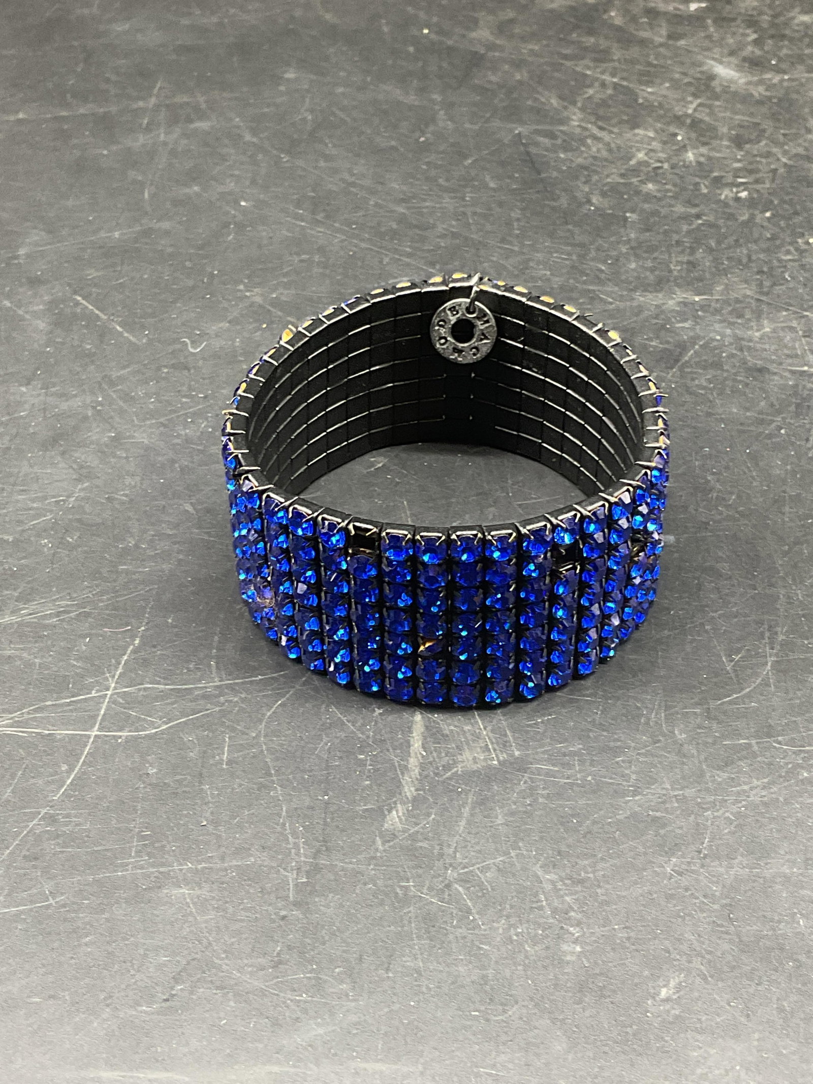 Mac Mode Blue Crystal Mesh Bracelet - 3