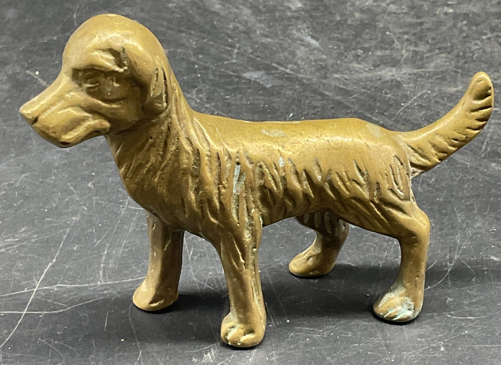 Vintage Solid Brass Dog Figurine (1 of 6)