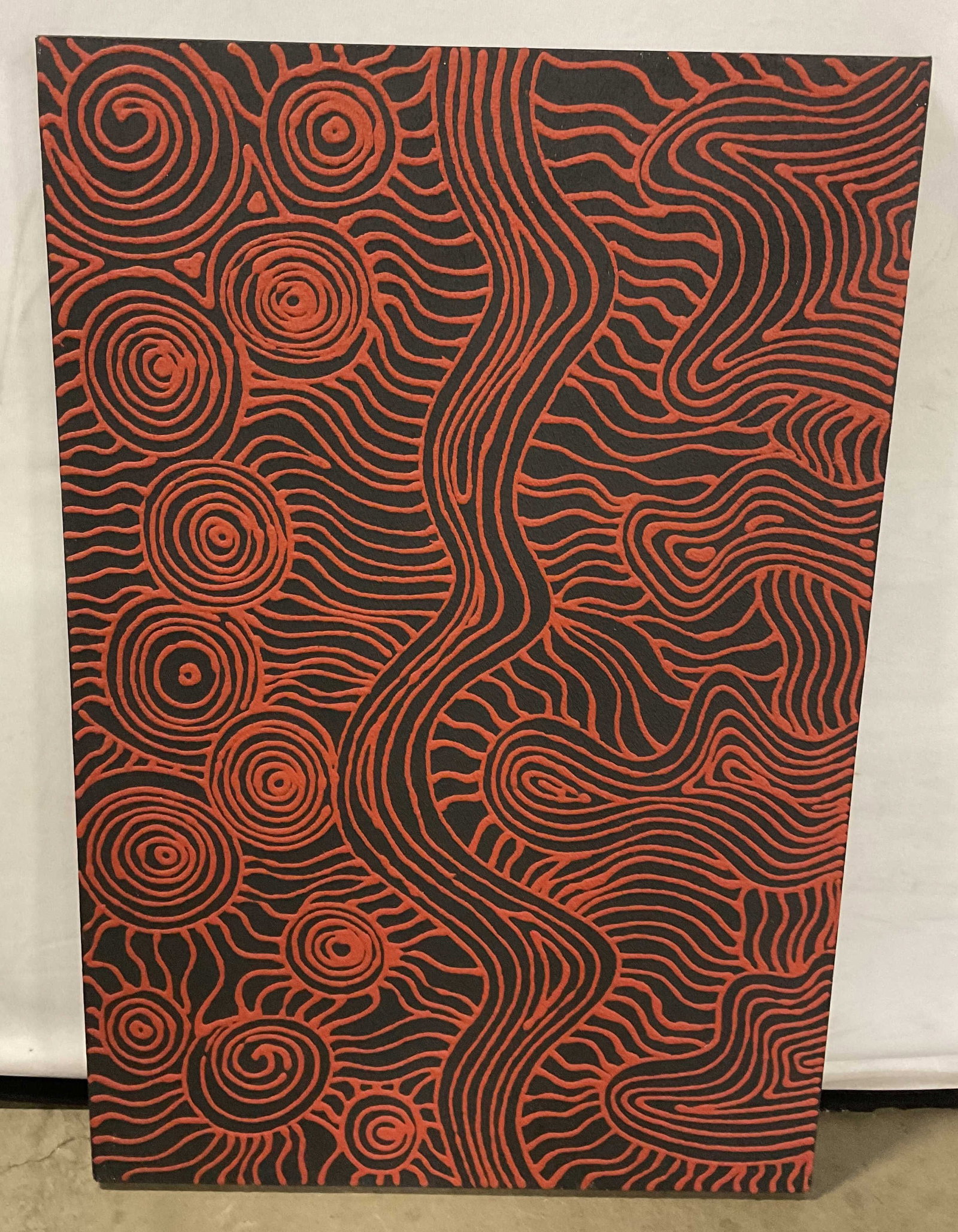 Signed Yondeg Ancestral Aboriginal Painting 3ft (1 of 6)