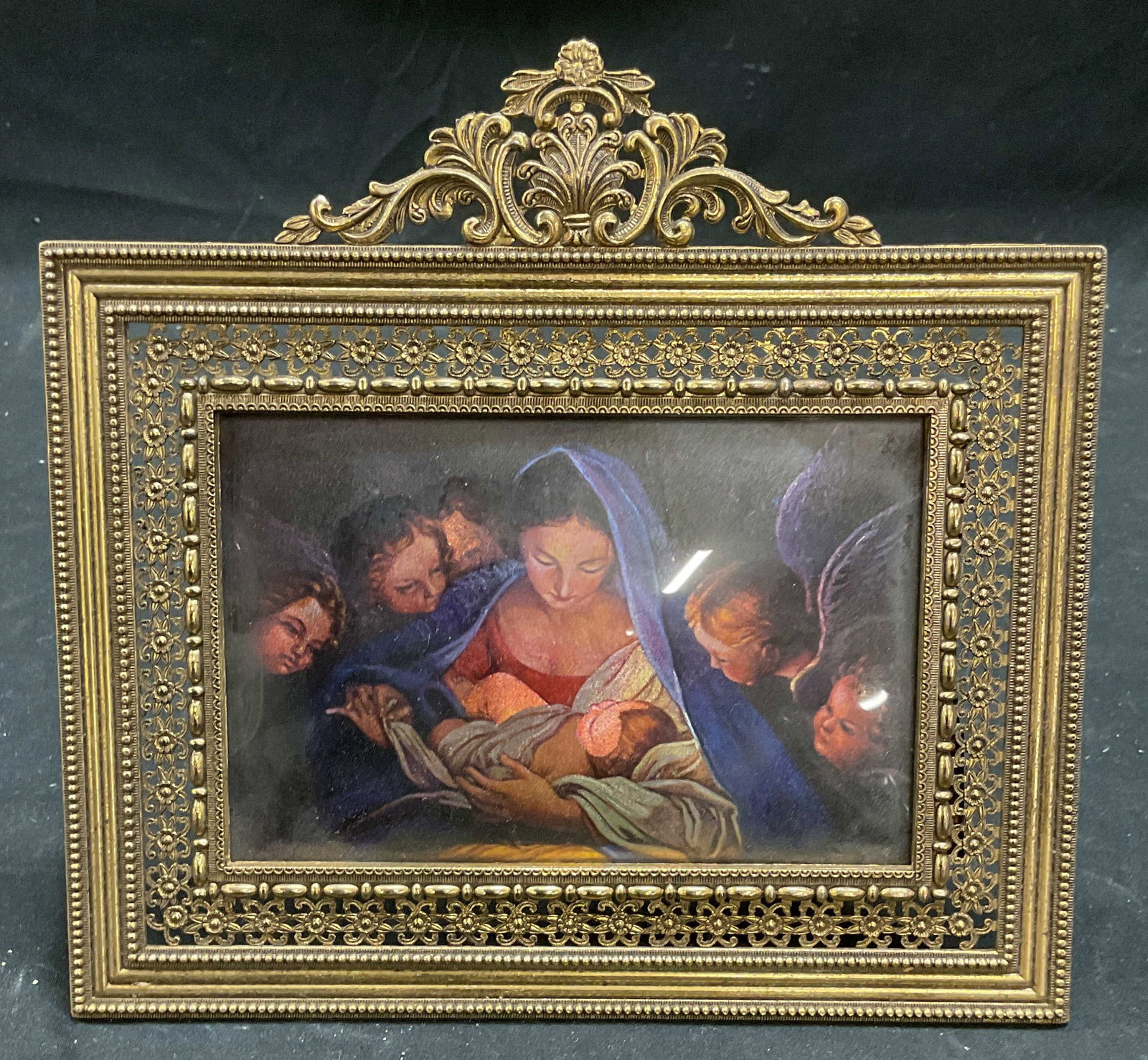 Ornate Gilt Picture Frame & Religious Print (1 of 6)