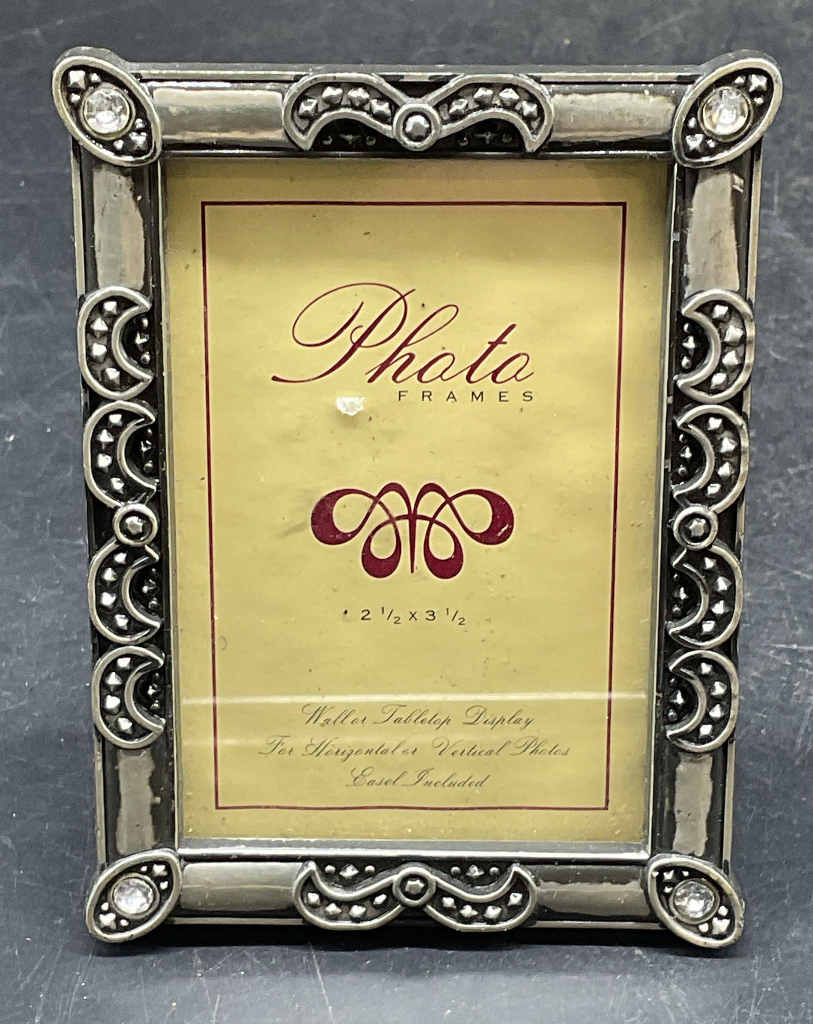 Silver Tone Crystal Miniature Picture Frame (1 of 6)