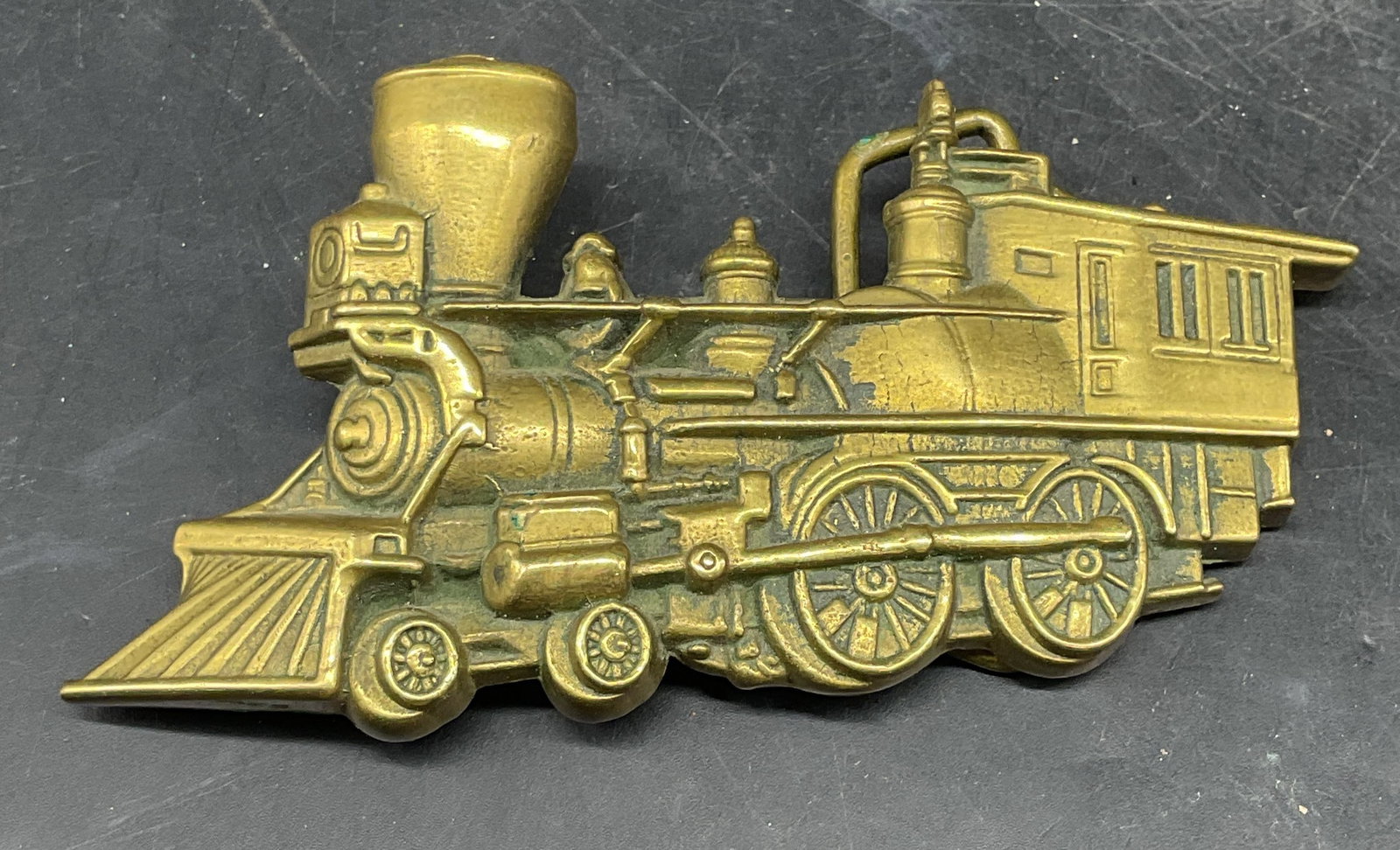 1978 Baron Buckles Train Locomotive Belt Buckle (1 of 6)