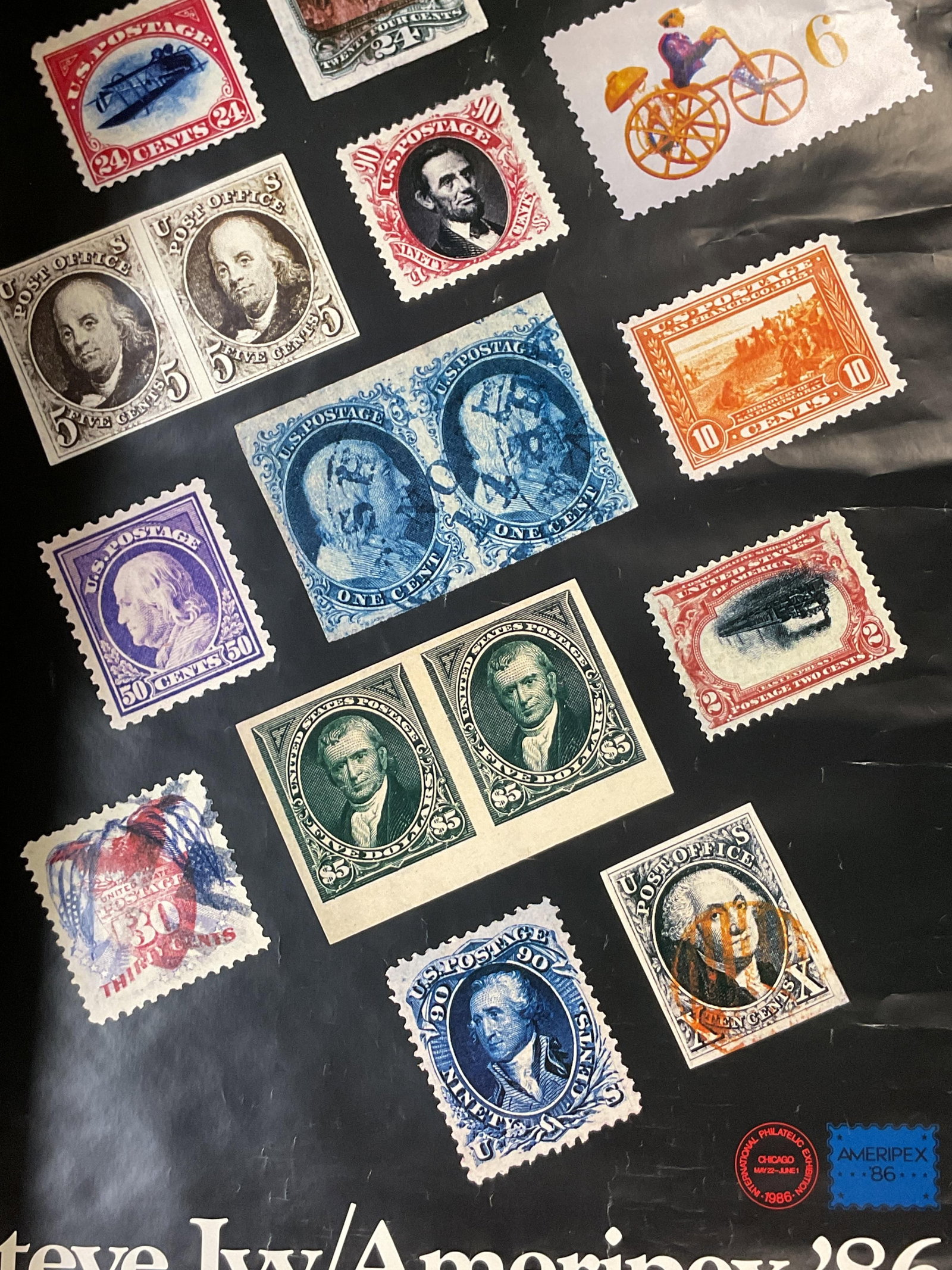 1986 Steve Ivy Ameripex Promo Poster 38in (1 of 8)