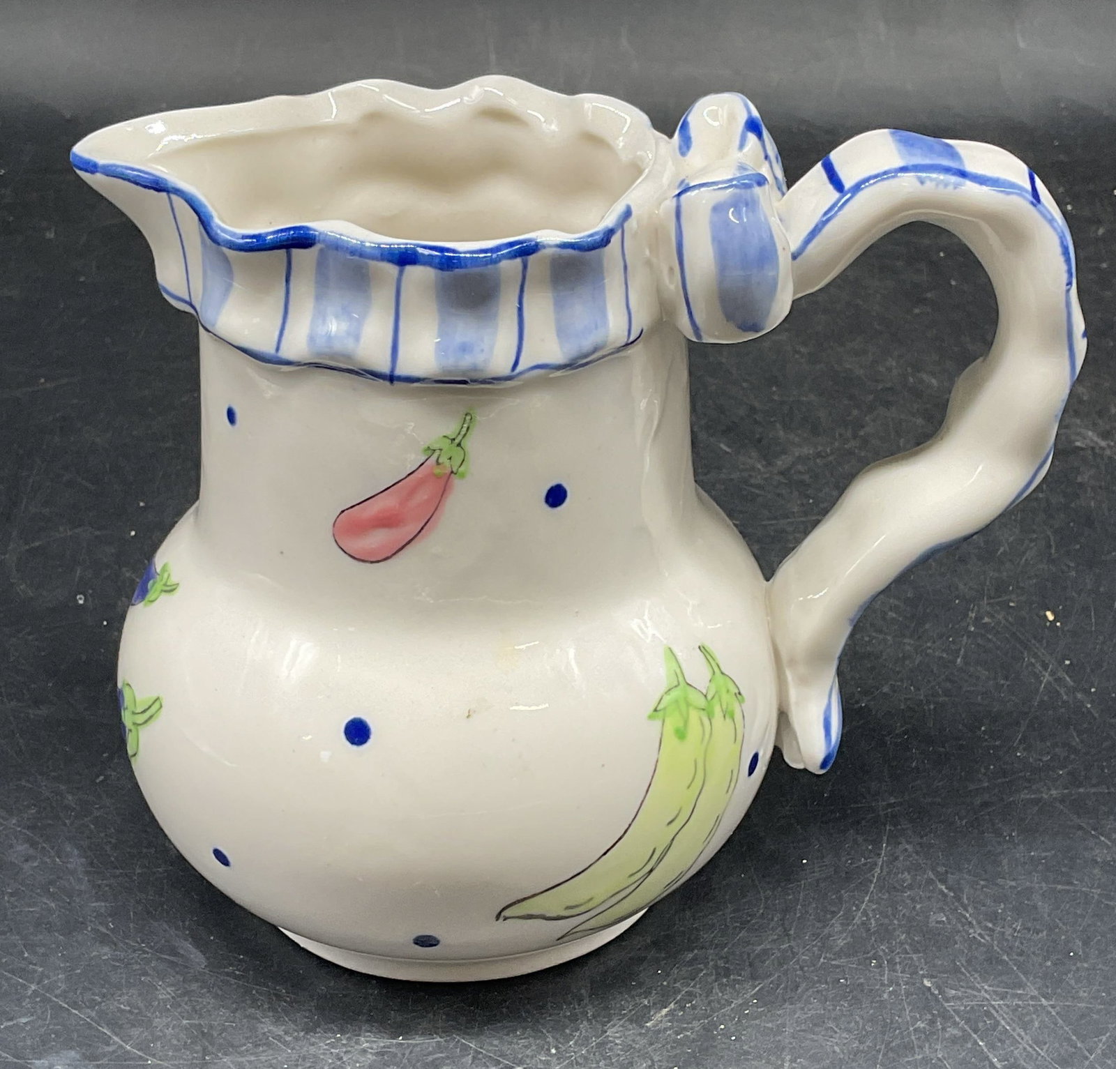 Vintage Ceramic Vegetable Creamer Pitcher (1 of 6)