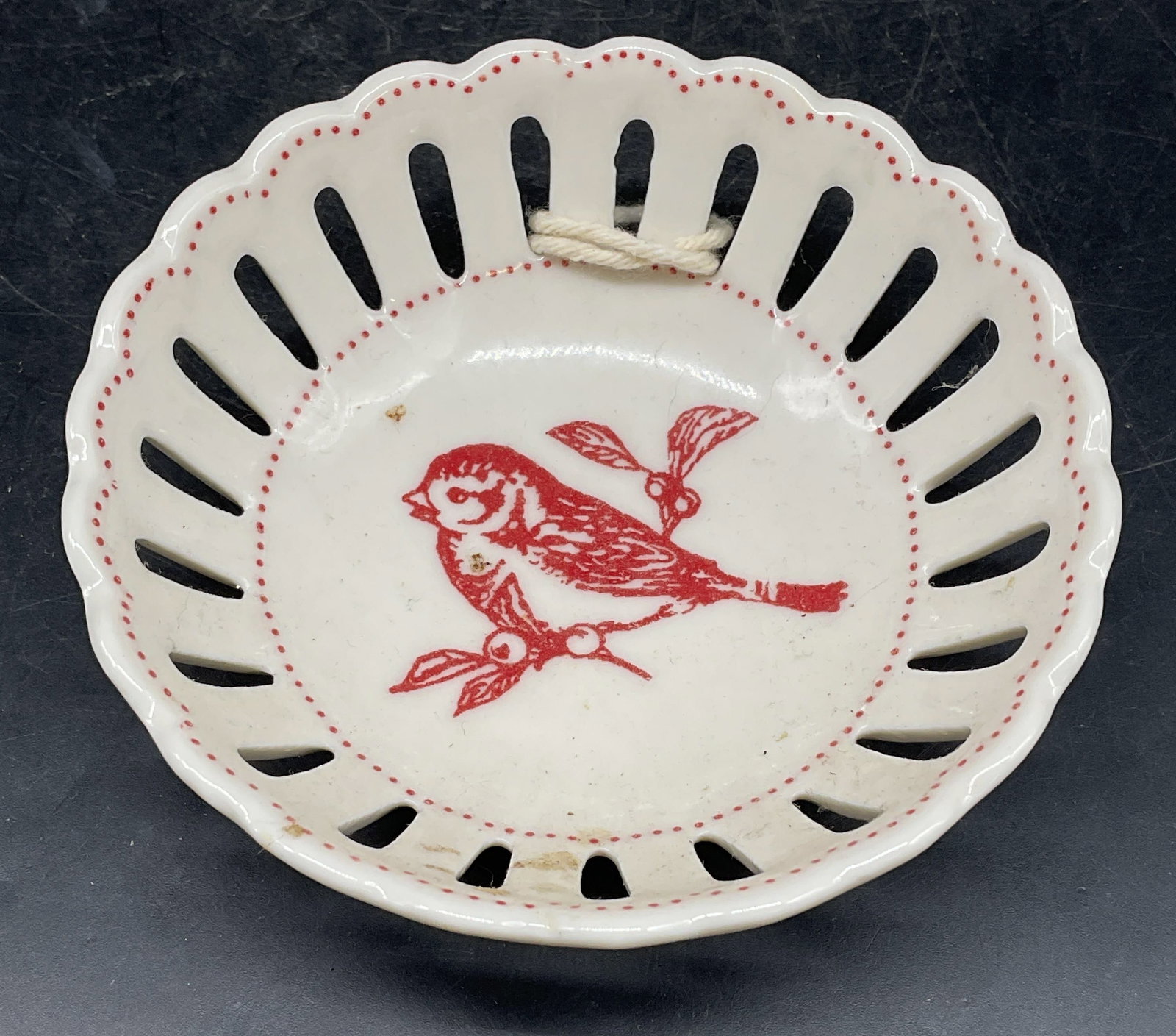 Andrea by Sadek Porcelain Bird Toile Bowl (1 of 6)