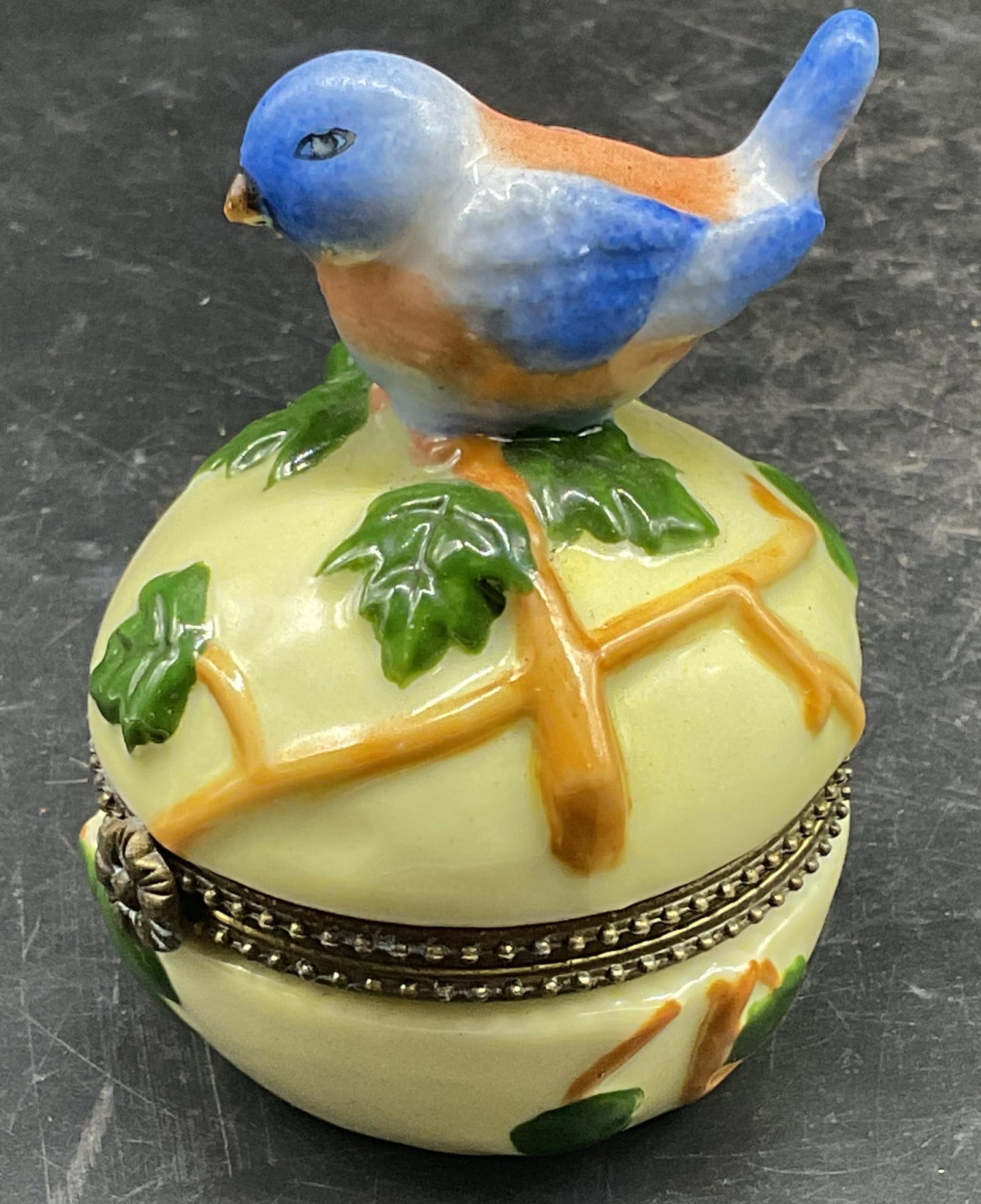 Vtg China Limoges Porcelain Bird Trinket Box (1 of 6)