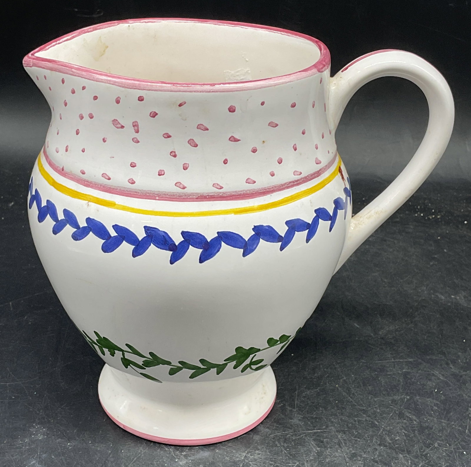 CASAFINA Hand Painted Ceramic Pitcher Portugal (1 of 6)