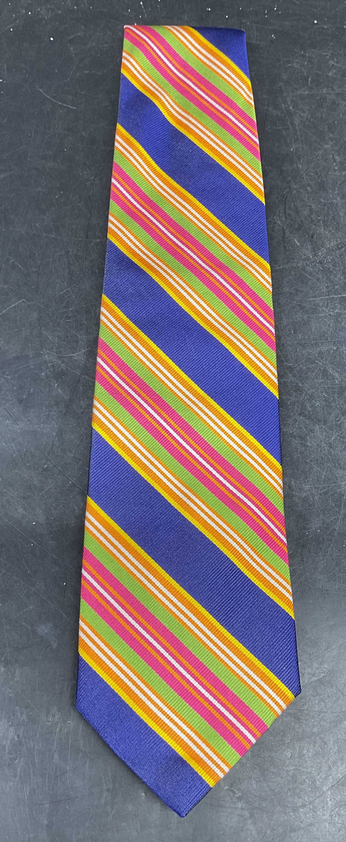 Ralph Lauren Polo Striped Silk Tie Italy (1 of 6)