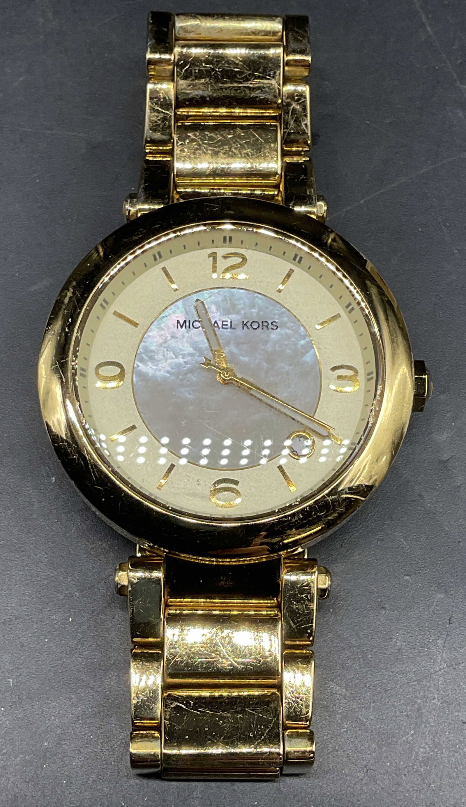 Michael Kors Gold Tone MOP Watch (1 of 6)