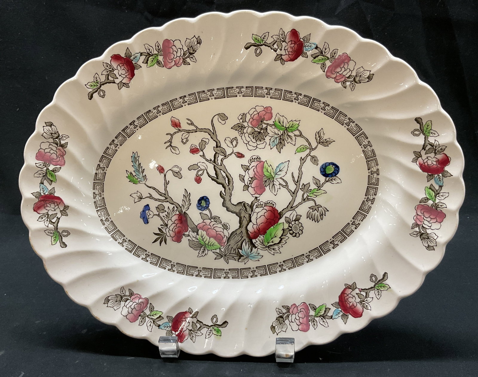 Myott Staffordshire Indian Tree Serv Plat England (1 of 8)