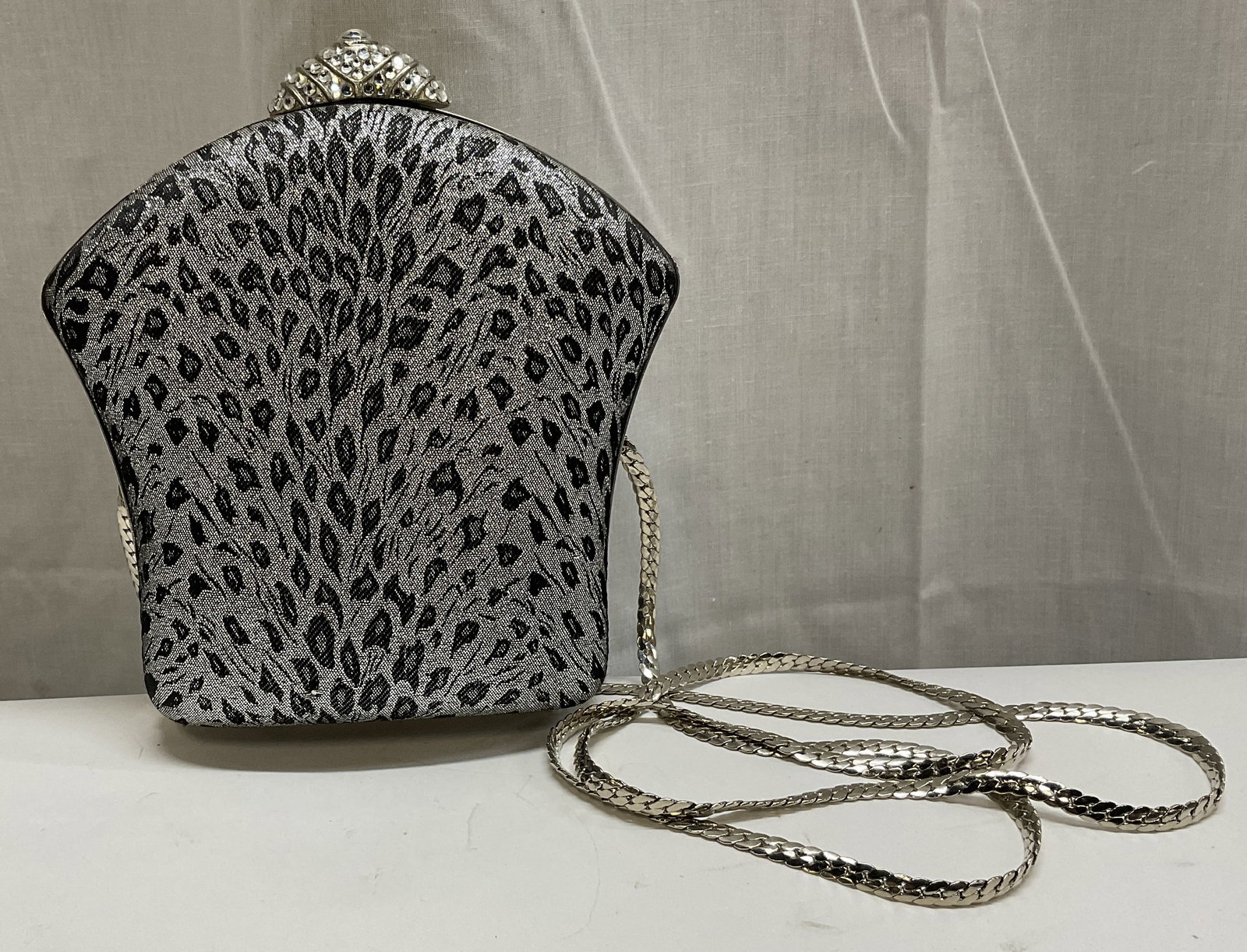 Inge Christopher Silver-Toned Leopard Print Clutch (1 of 8)