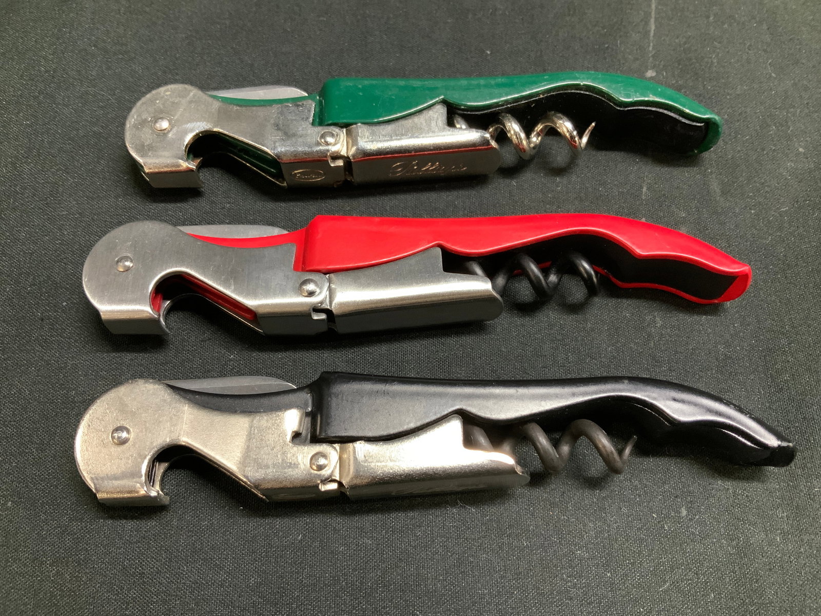 Lt3 Vtg Pulltaps Advertisement Waiters Corkscrews - 2