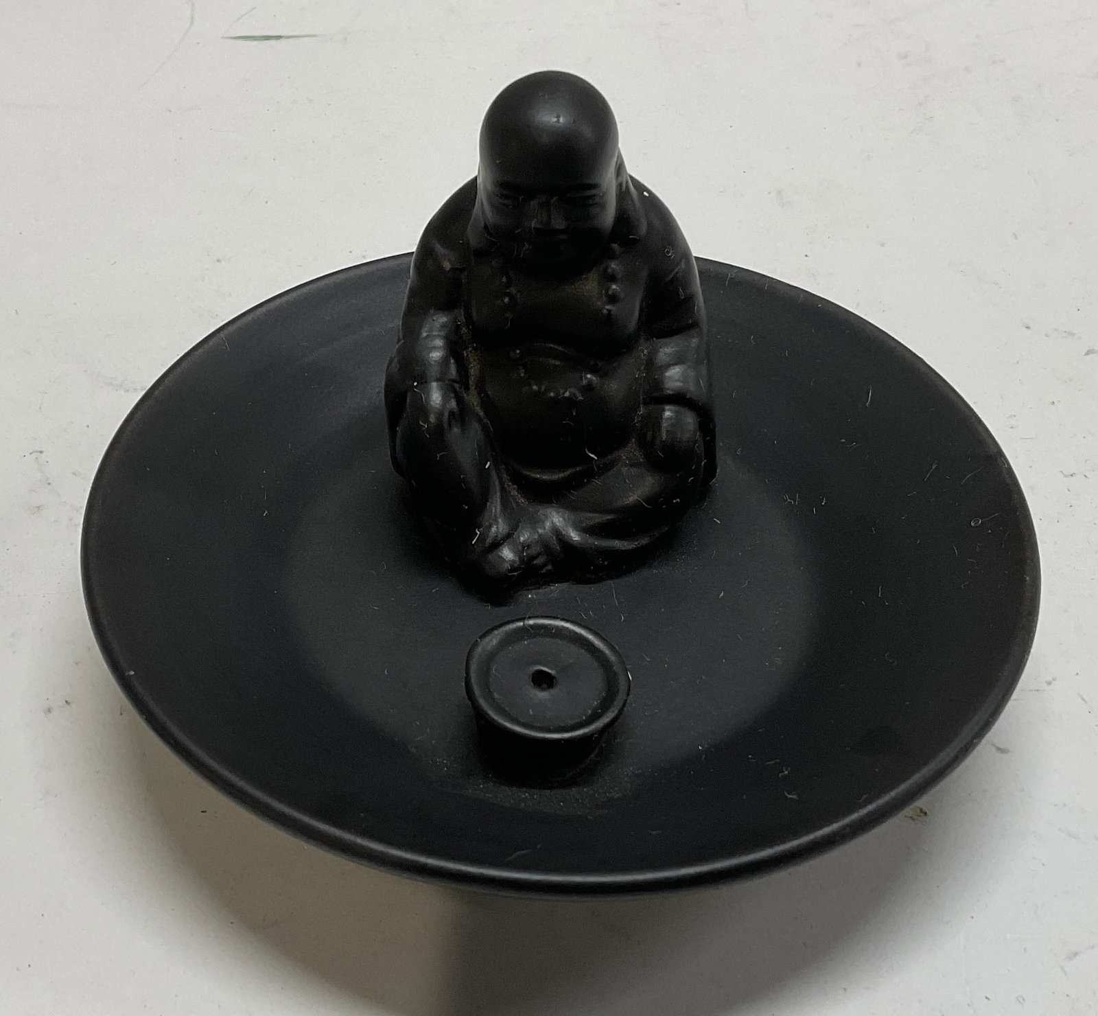Black Ceramic Buddha Incense Burner Tray (1 of 7)