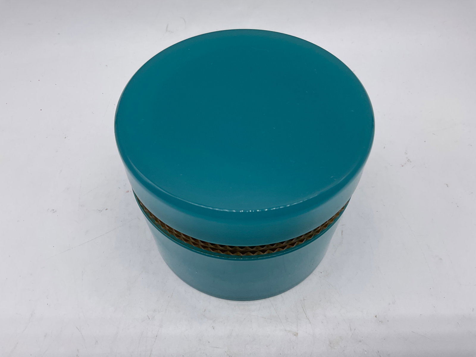ATQ French Blue Opaline Glass Box - 4