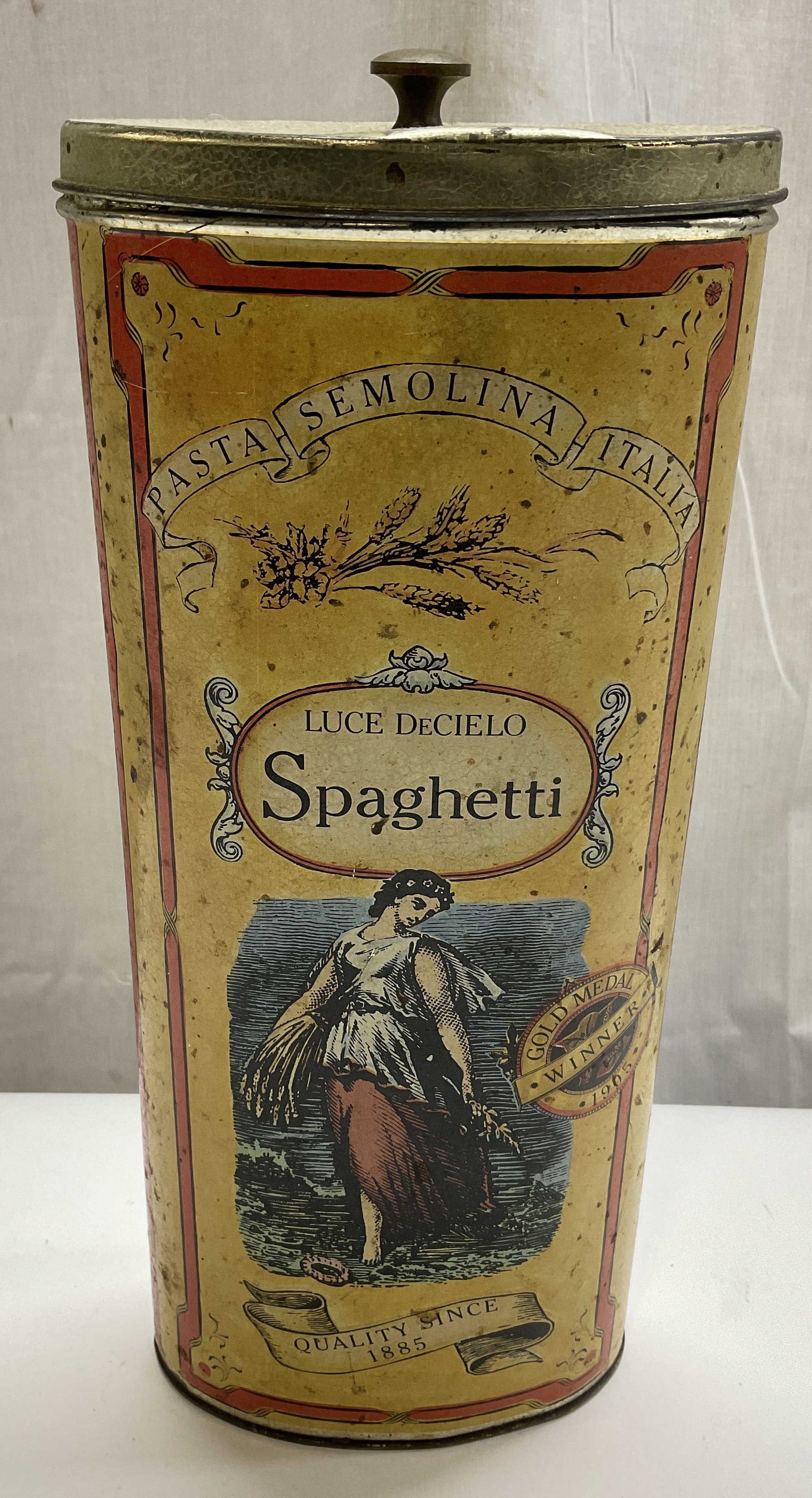 Vintage Style Luce DeCielo Metal Spaghetti Tin (1 of 7)