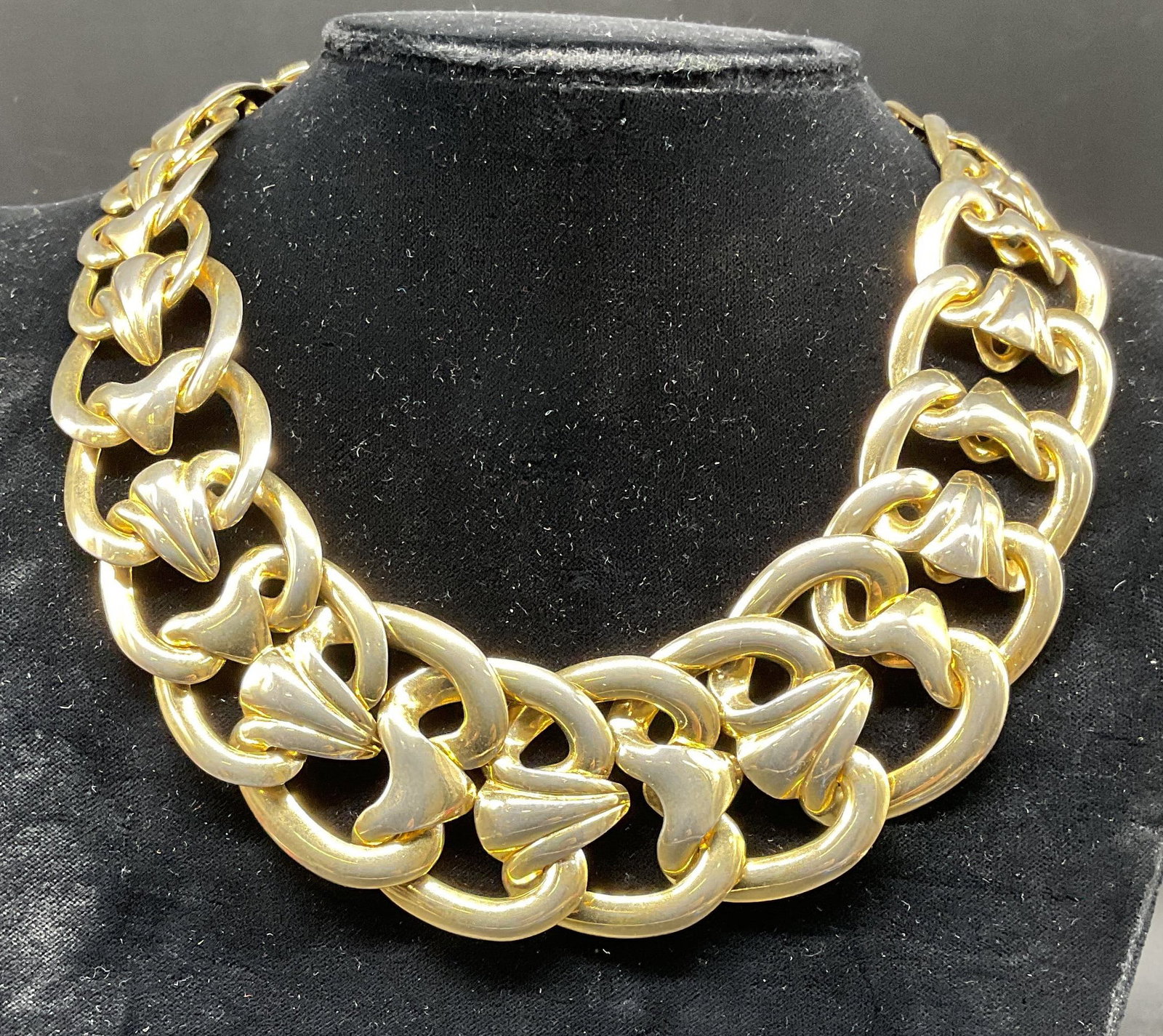 Vintage Chunky Gold Plated Chain Necklace (1 of 6)